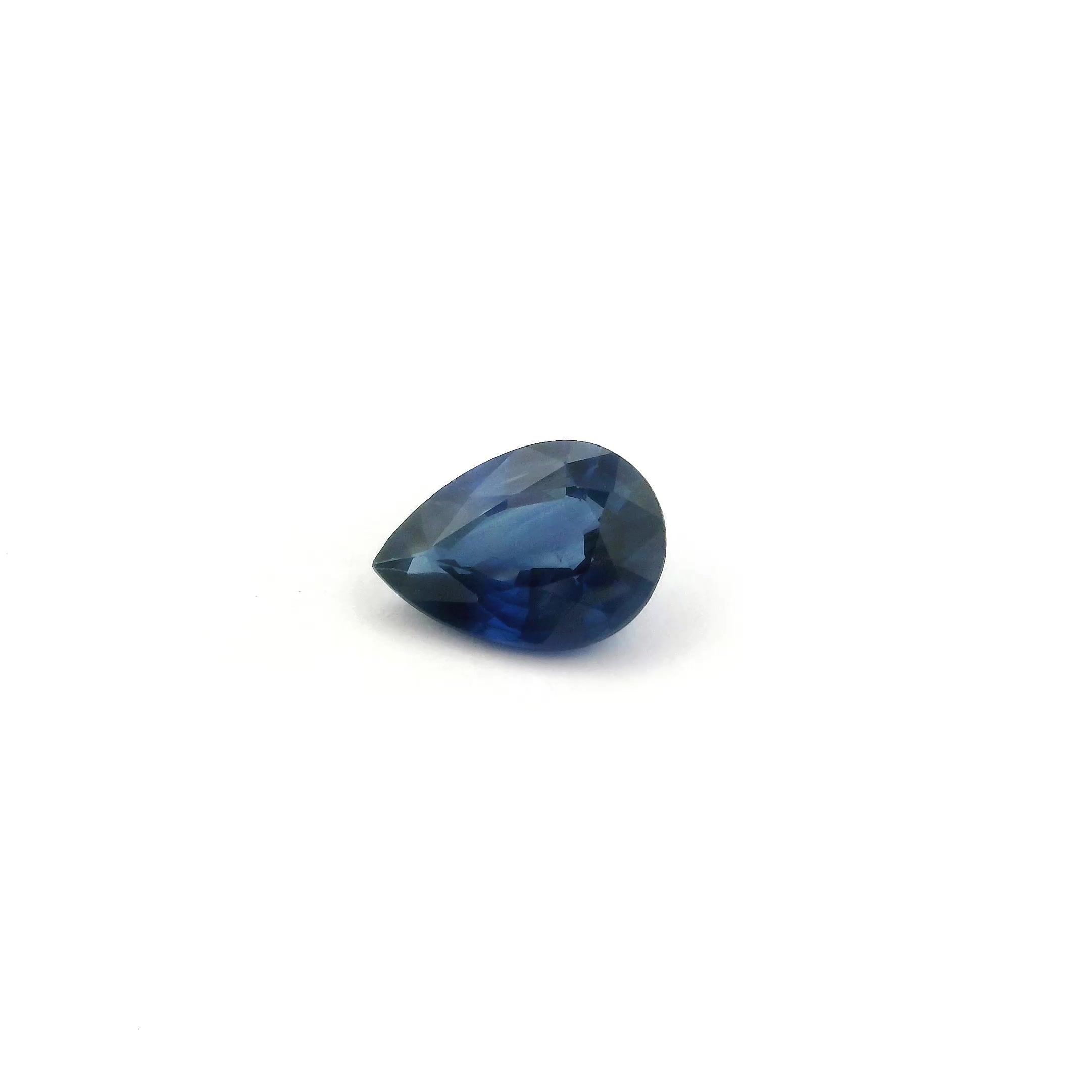 0.84 ct Pear Blue Natural Sapphire