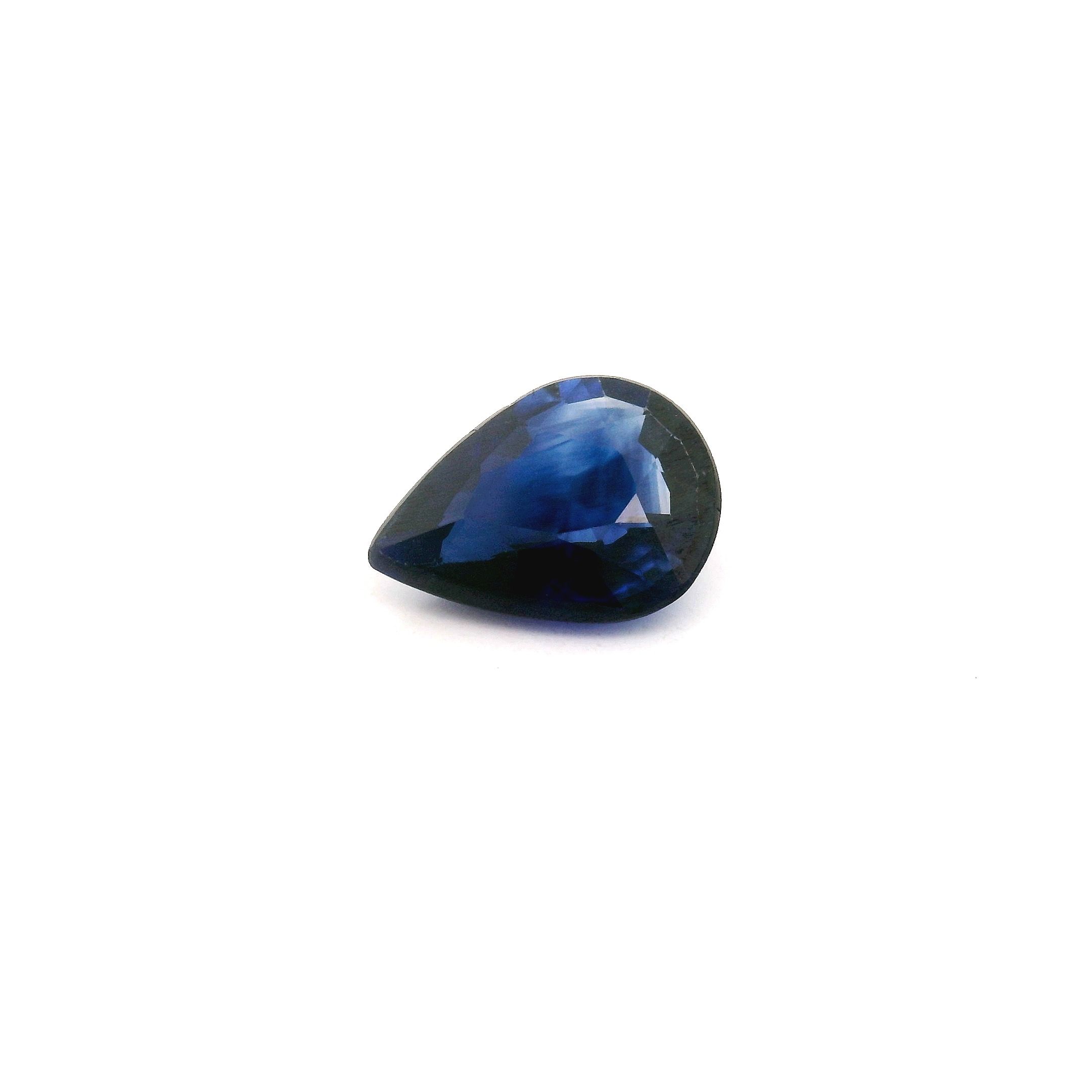 1.24 ct Pear Blue Natural Sapphire