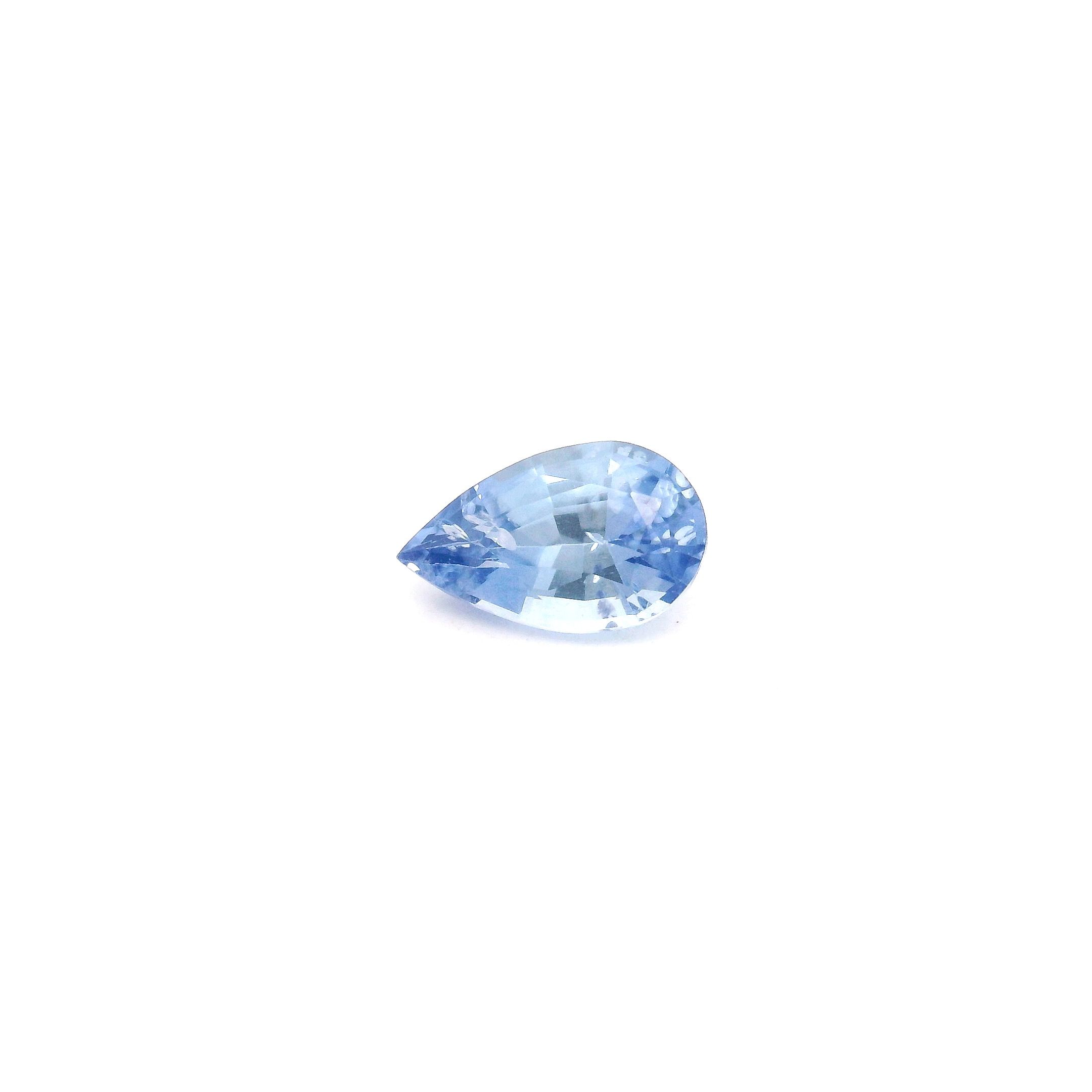 0.71 ct Pear Blue Natural Sapphire