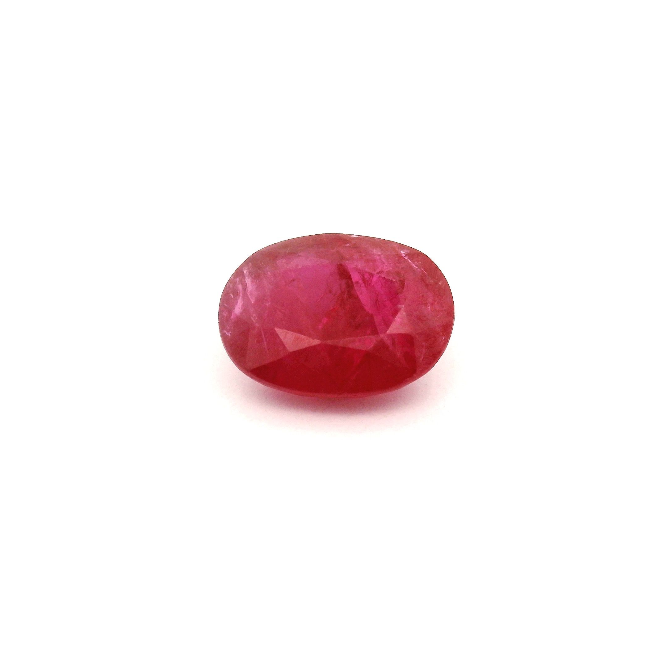 2.29 ct Oval Red Natural Ruby