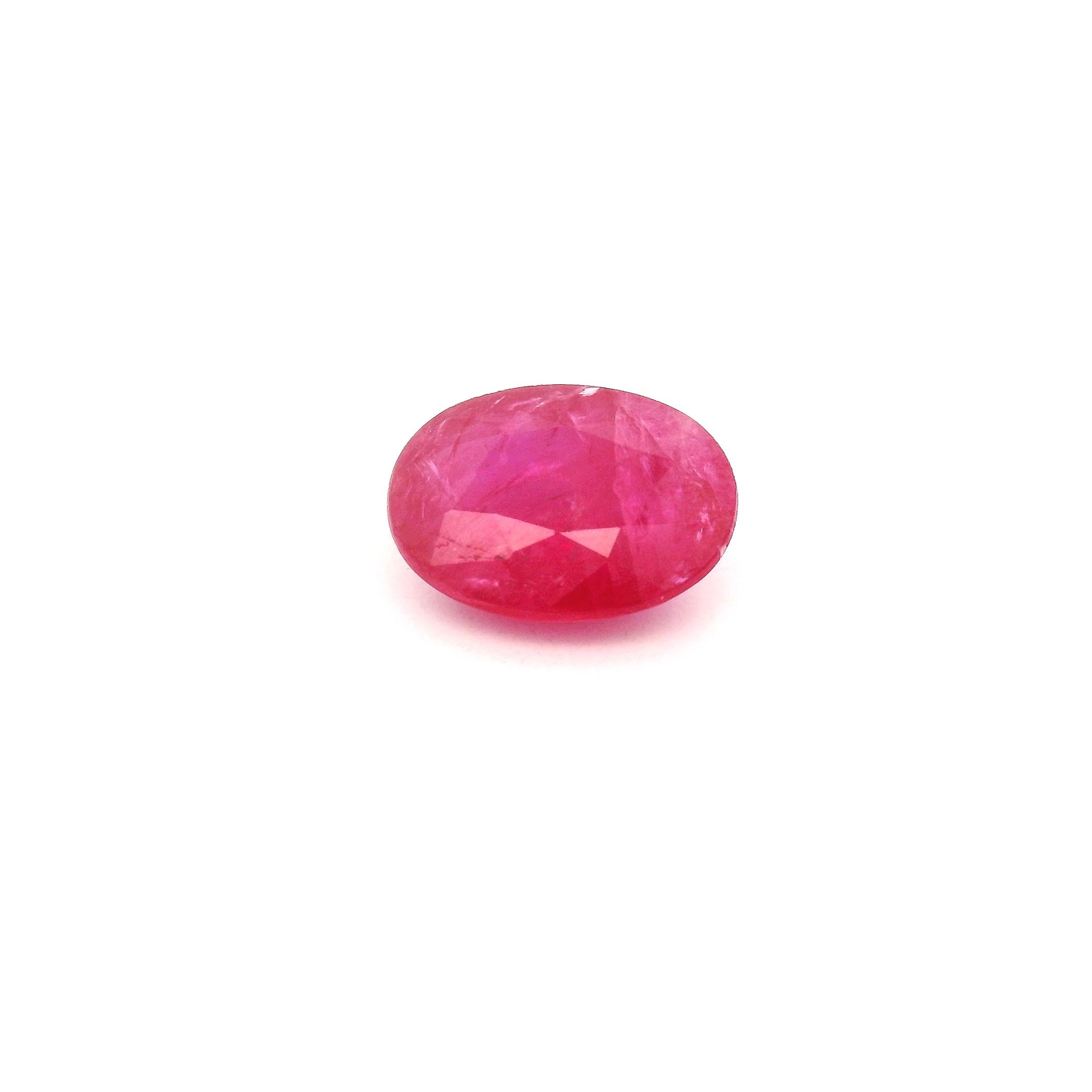 1.44 ct Oval Red Natural Ruby