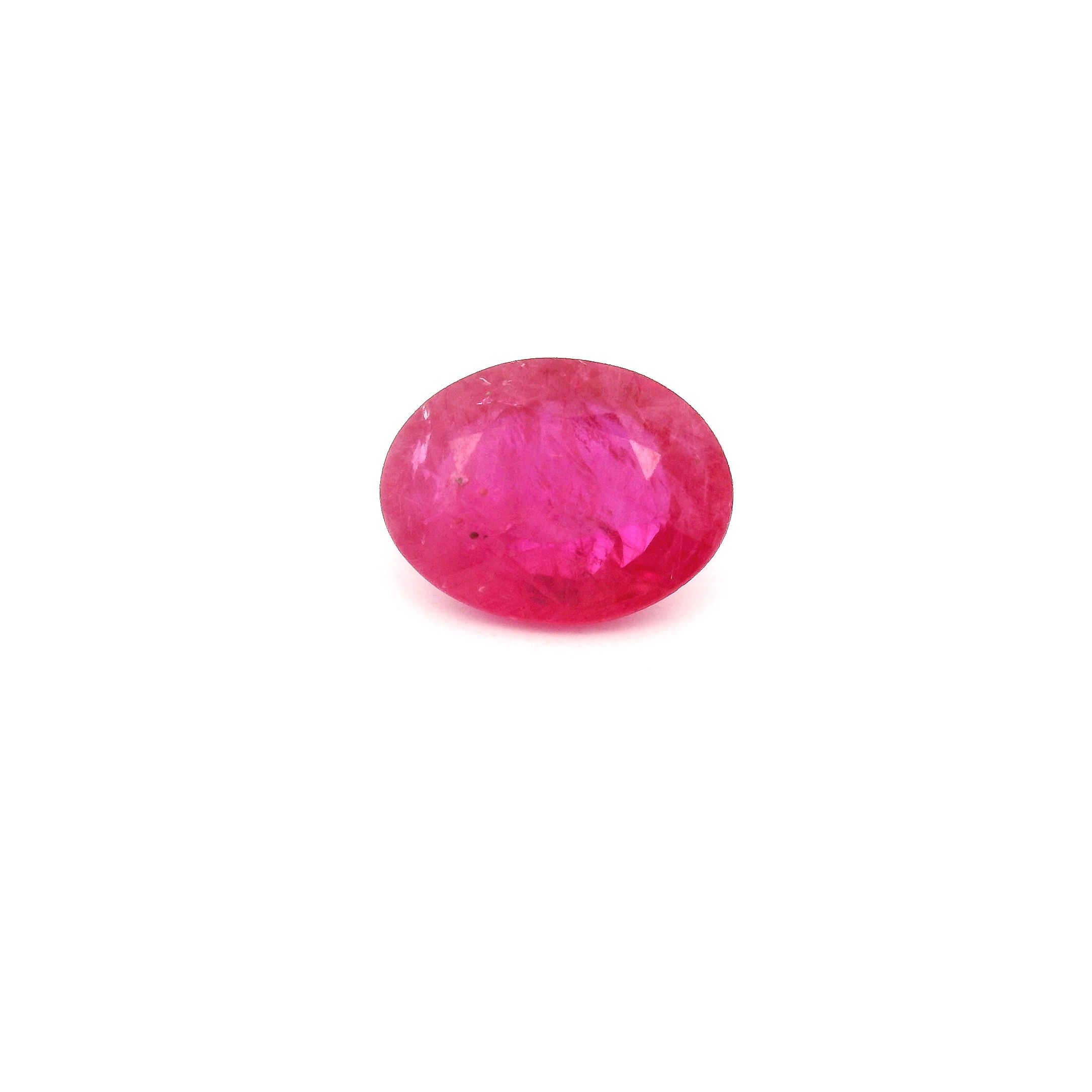 1.39 ct Oval Red Natural Ruby