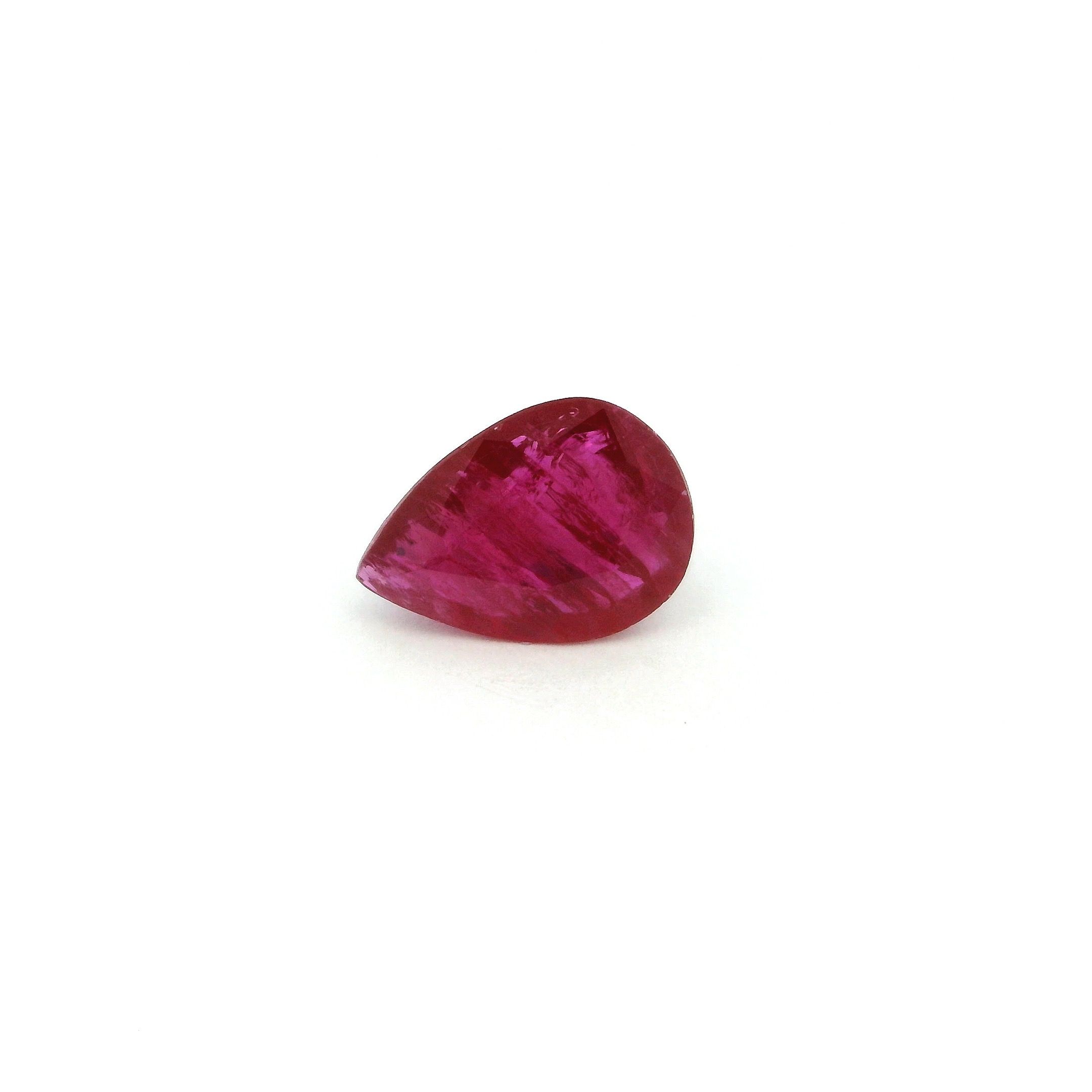 0.99 ct Pear Red Natural Ruby