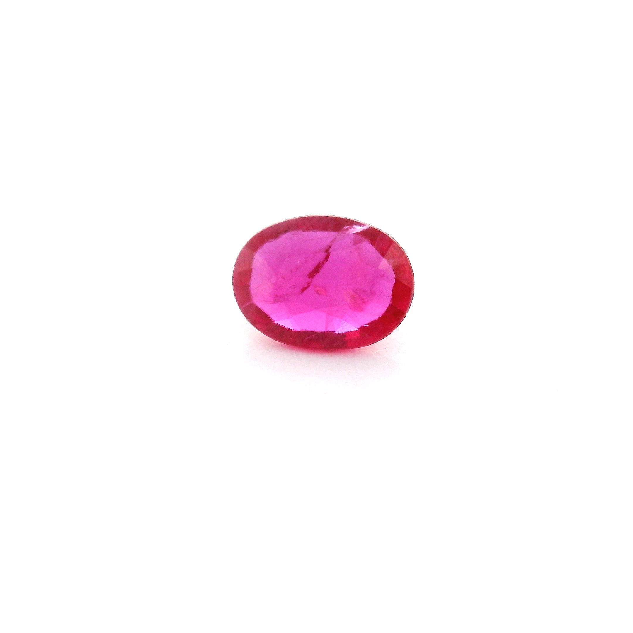 0.87 ct Oval Red Natural Ruby