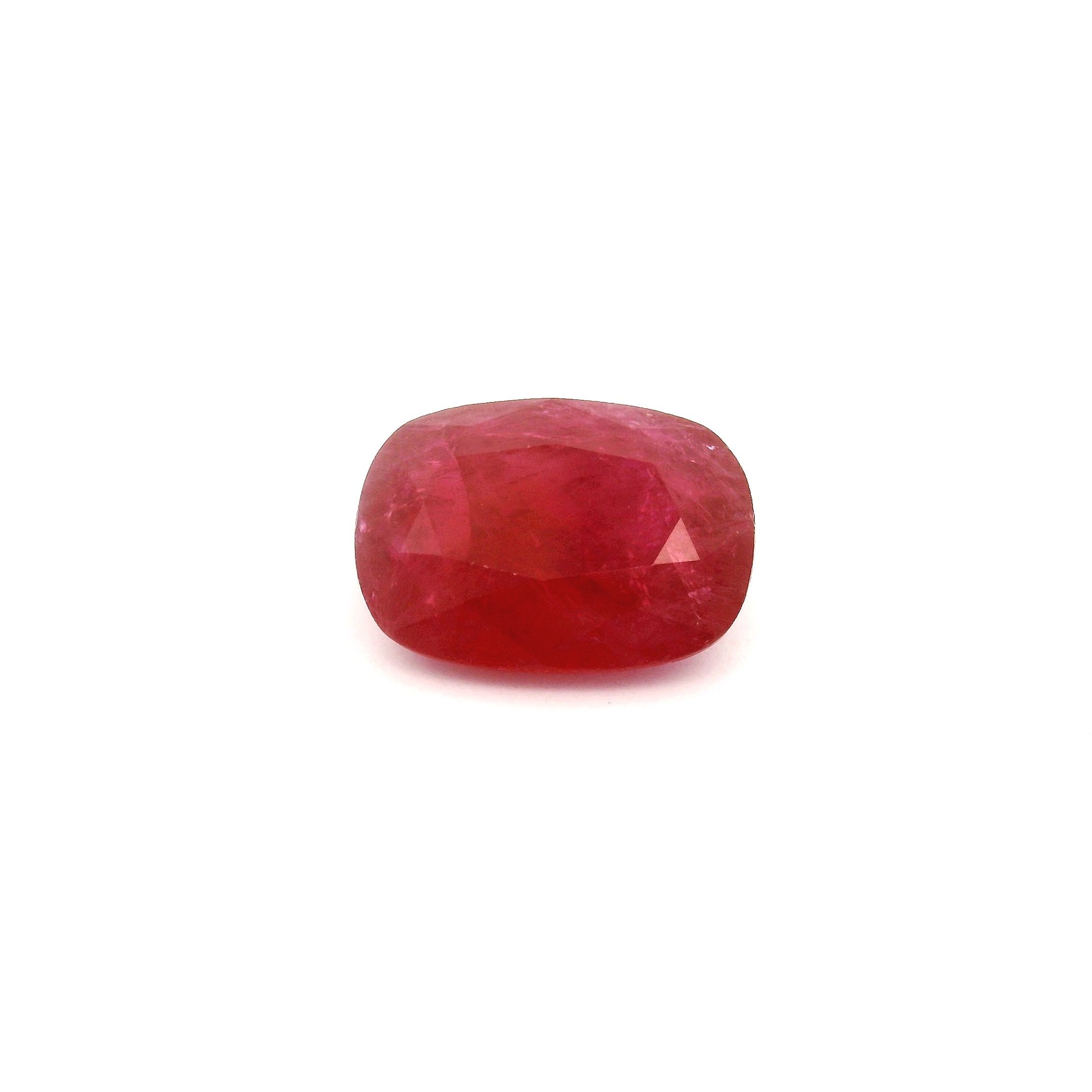 2.31 ct Cushion Red Natural Ruby