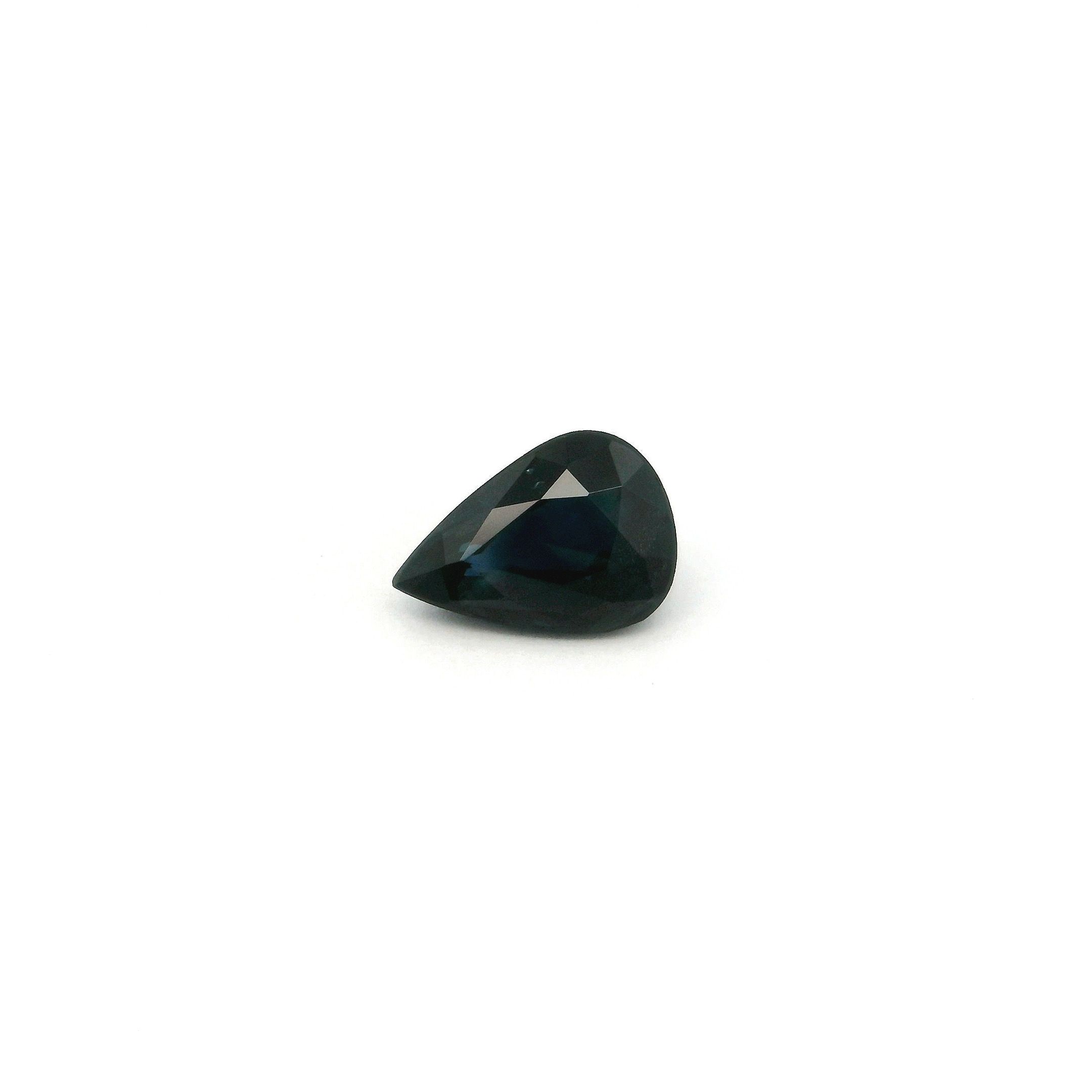 0.79 ct Pear Blue Natural Sapphire
