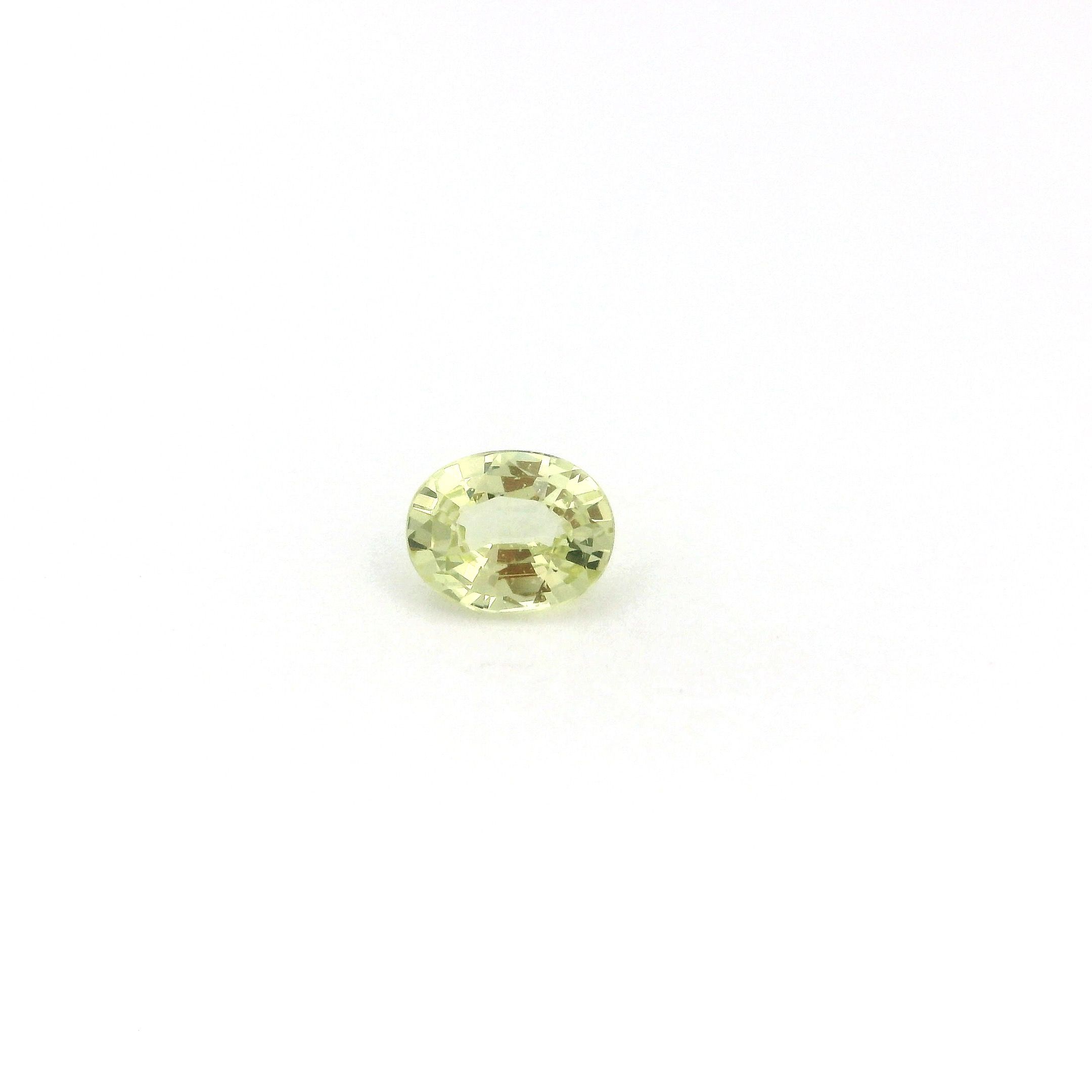 0.40 ct Oval Yellow Natural Sapphire