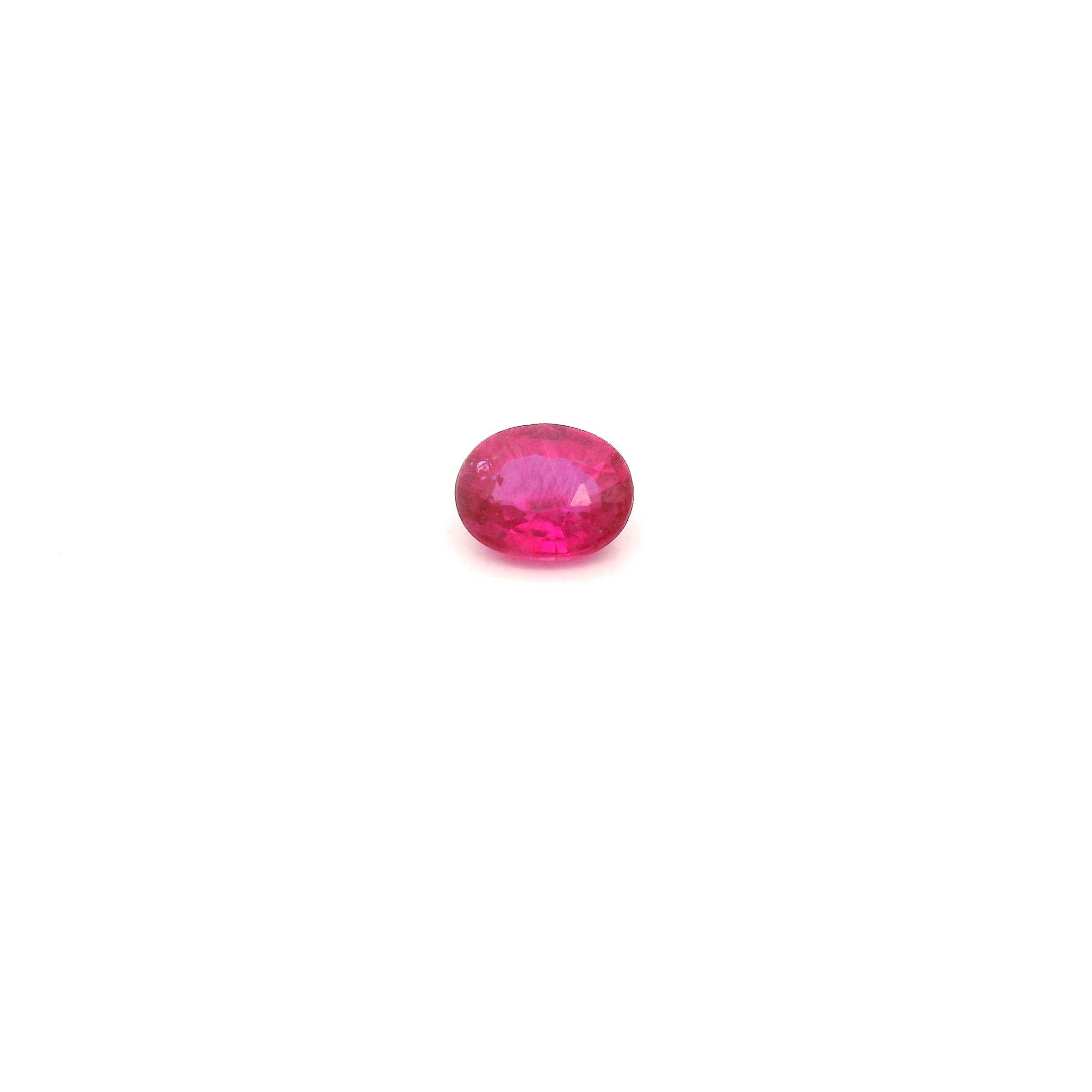 0.25 ct Oval Red Natural Ruby