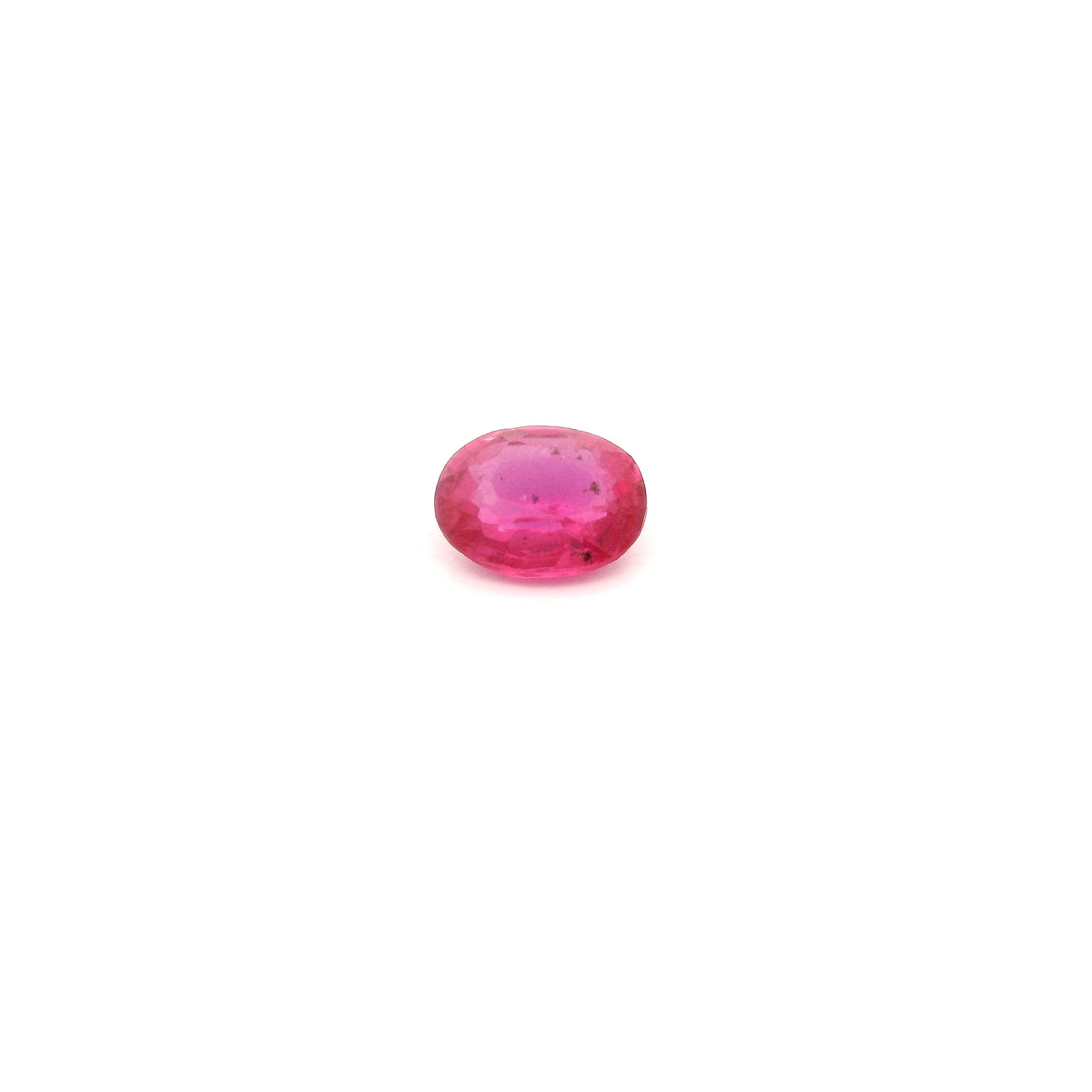 0.40 ct Oval Red Natural Ruby