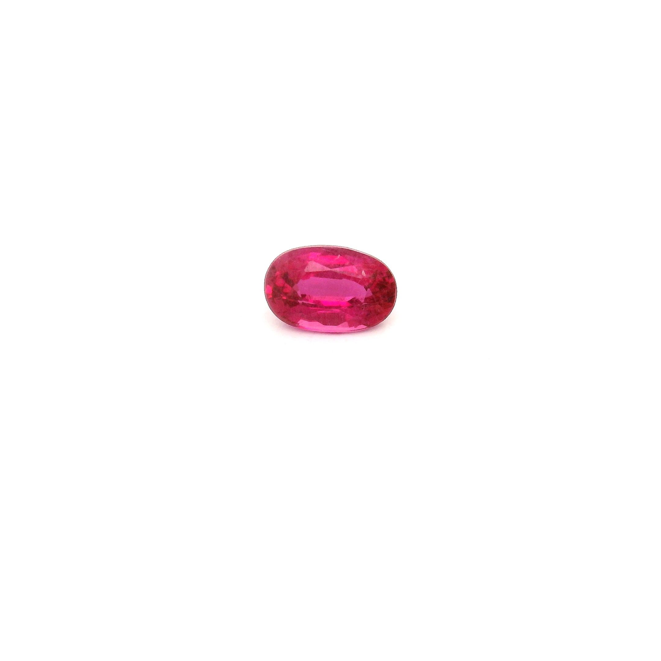0.34 ct Oval Red Natural Ruby