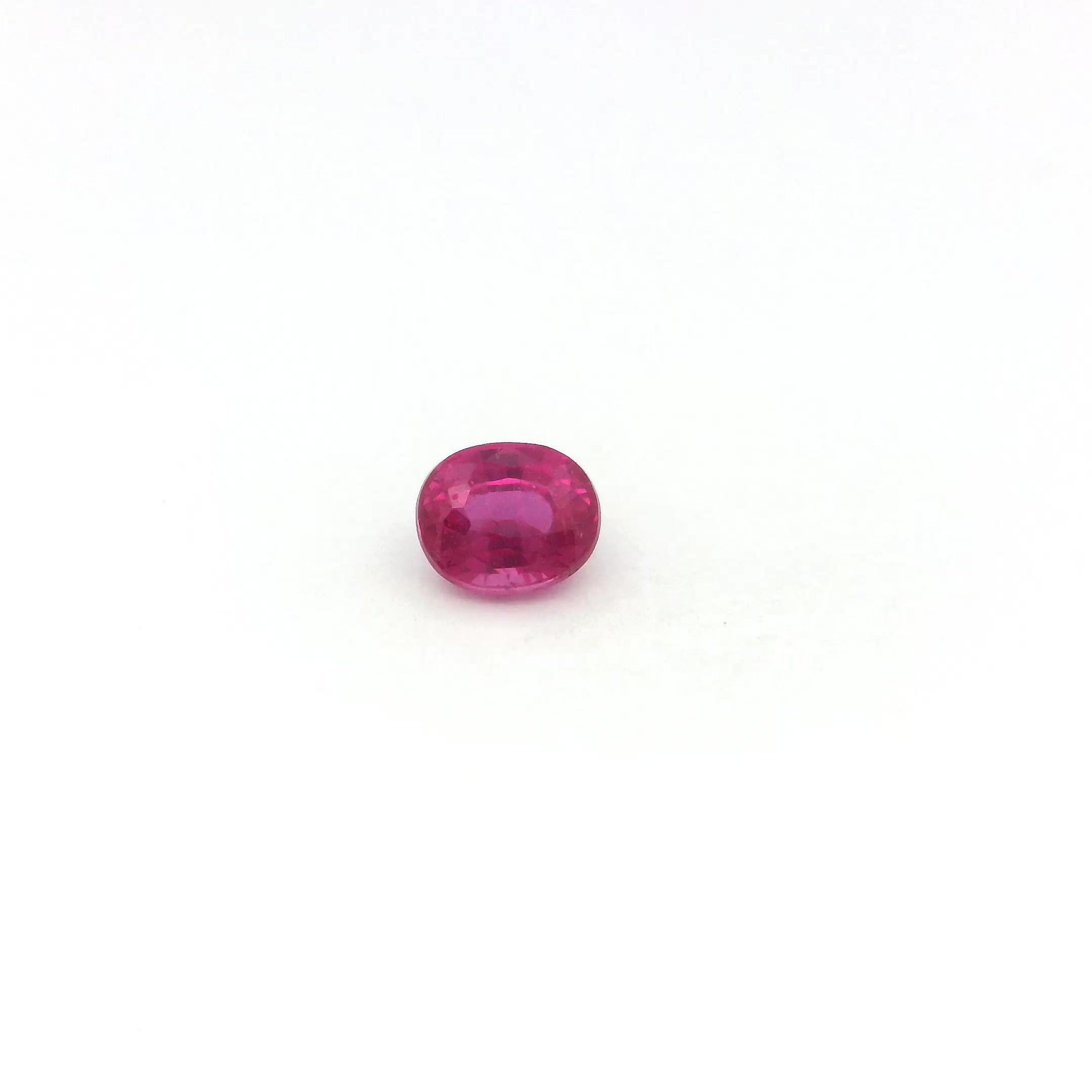 0.39 ct Oval Red Natural Ruby