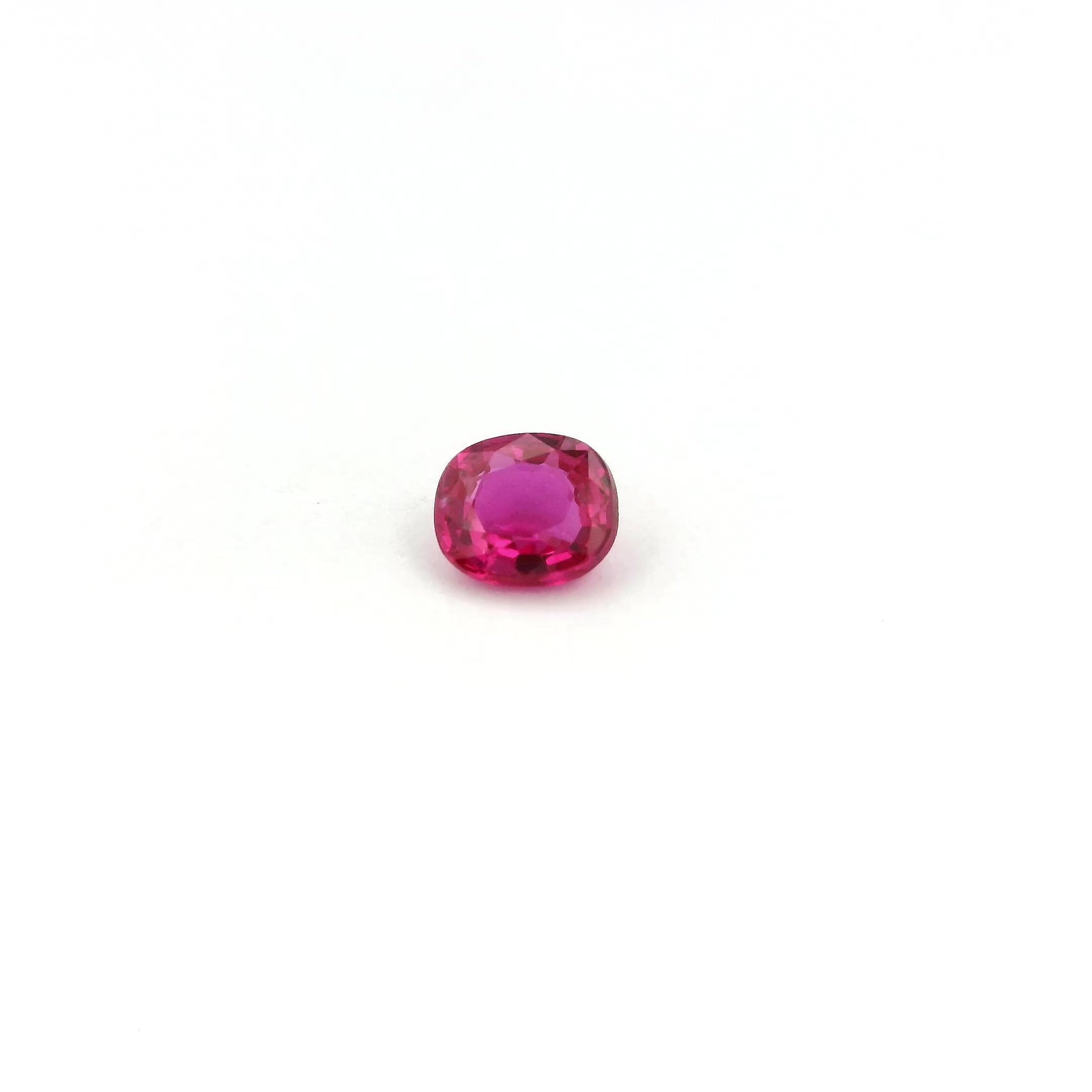0.35 ct Cushion Red Natural Ruby