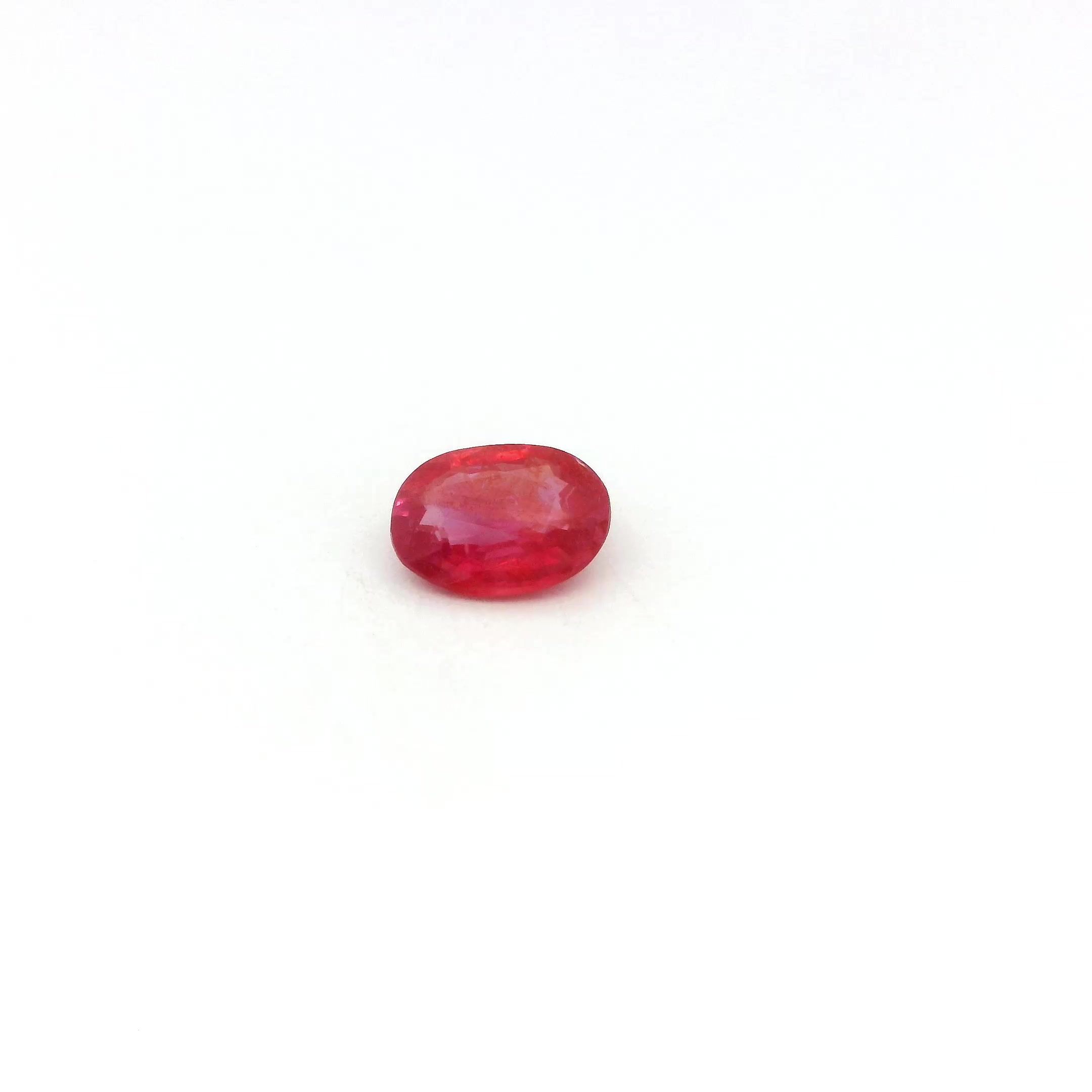 0.39 ct Oval Red Natural Ruby