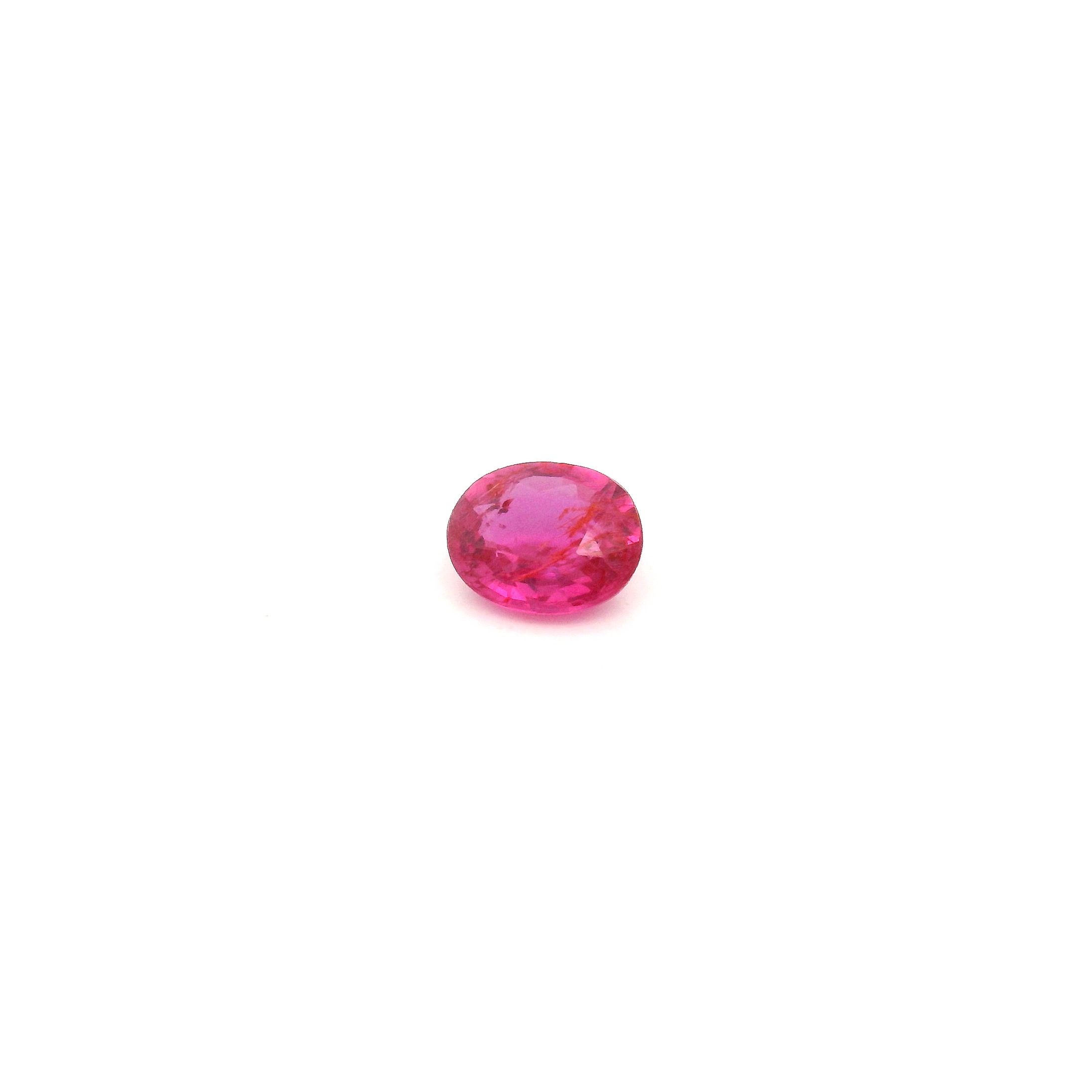 0.35 ct Oval Red Natural Ruby