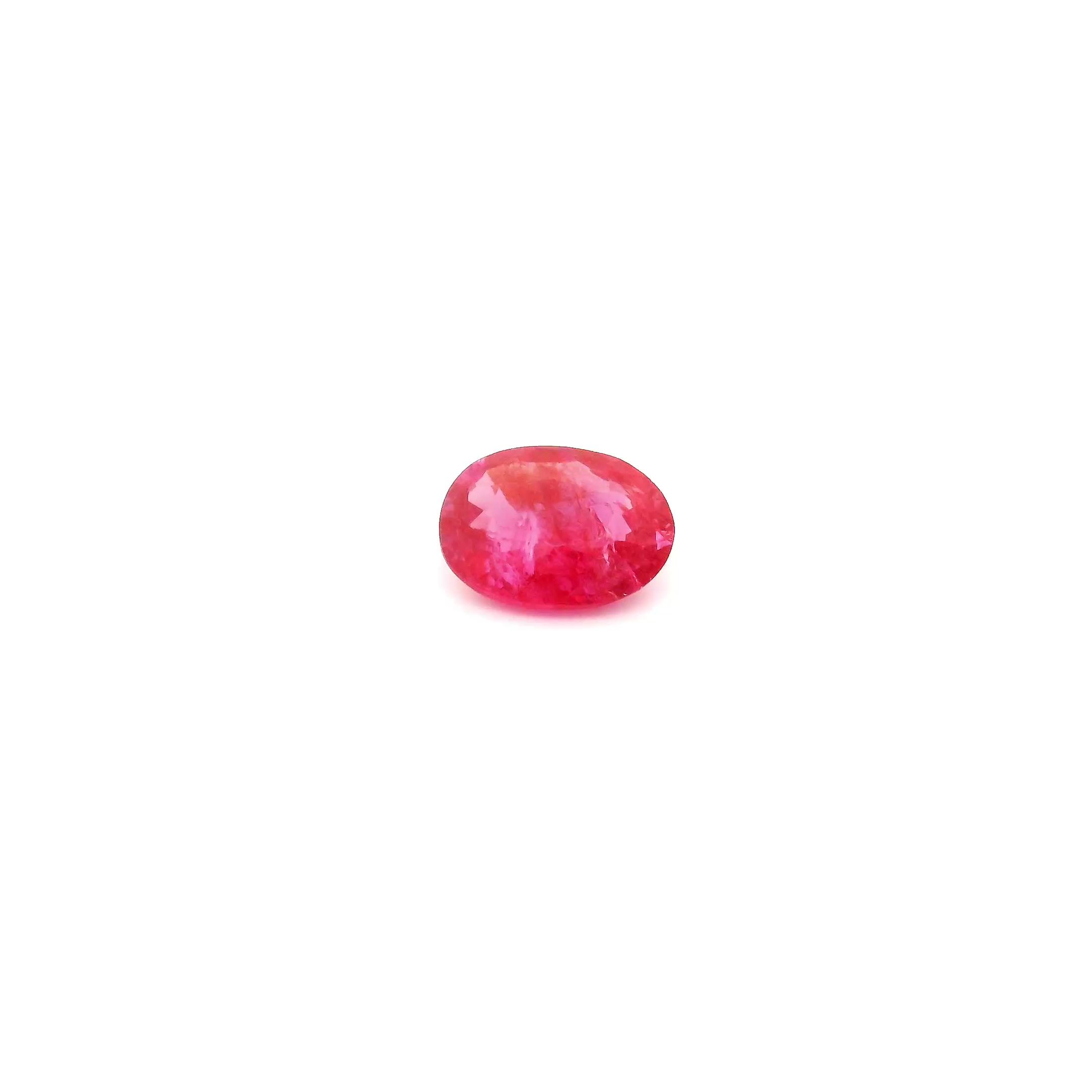 0.44 ct Oval Red Natural Ruby