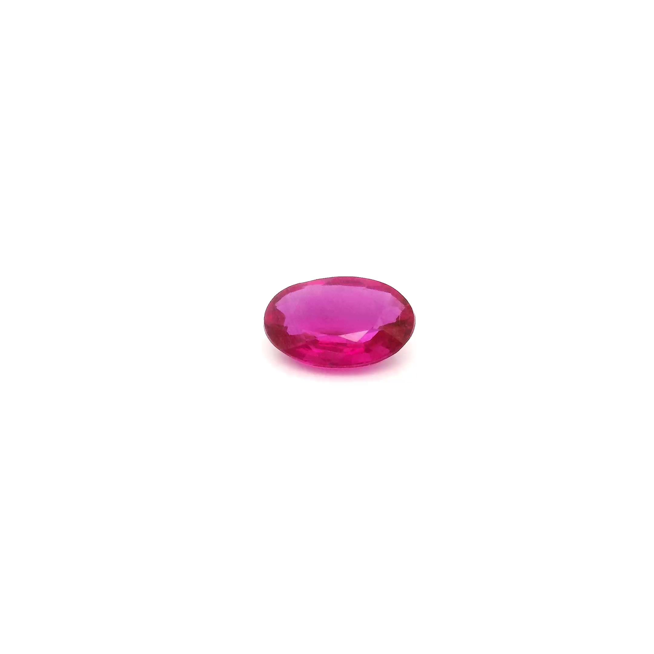0.44 ct Oval Red Natural Ruby