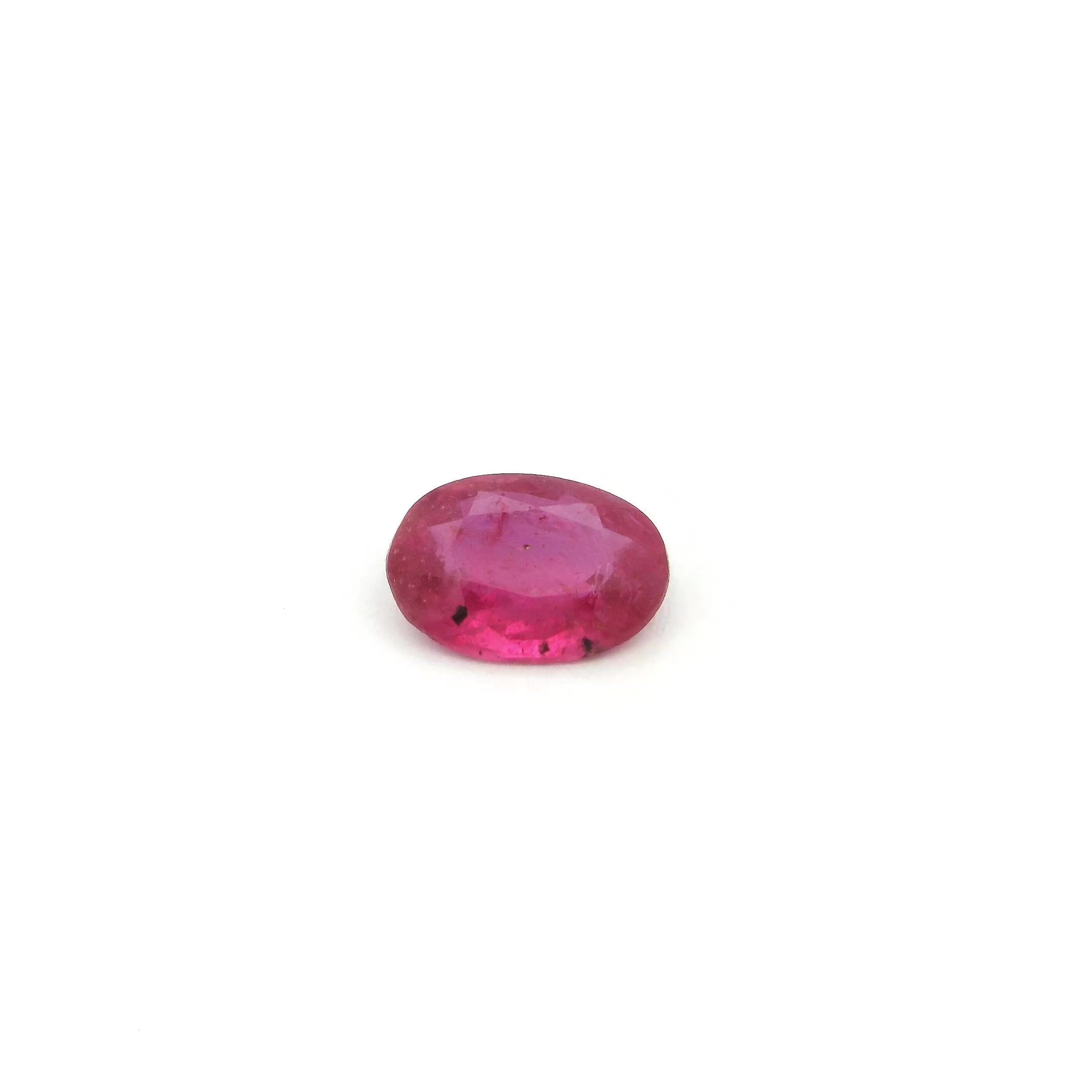 0.71 ct Oval Red Natural Ruby
