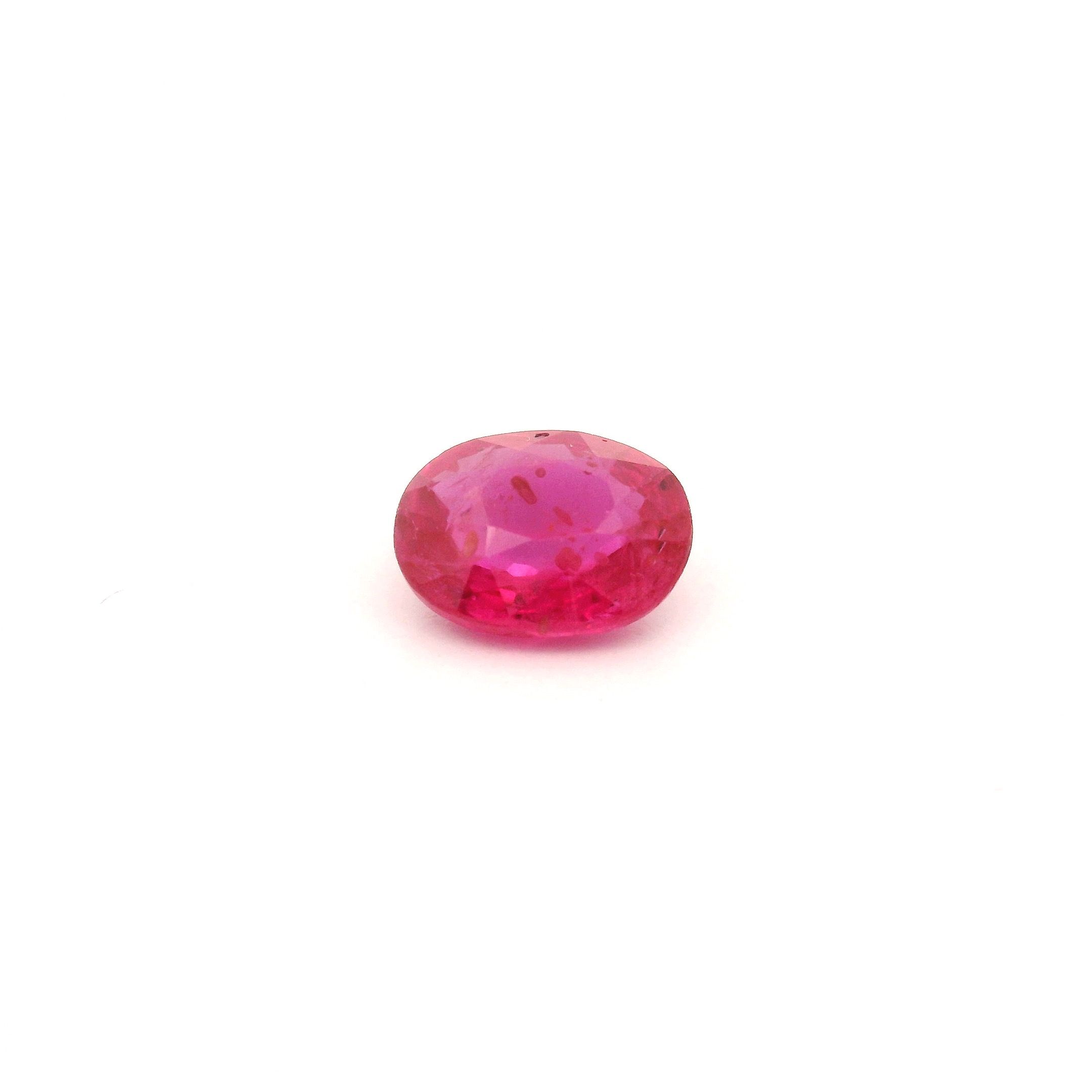 0.74 ct Oval Red Natural Ruby