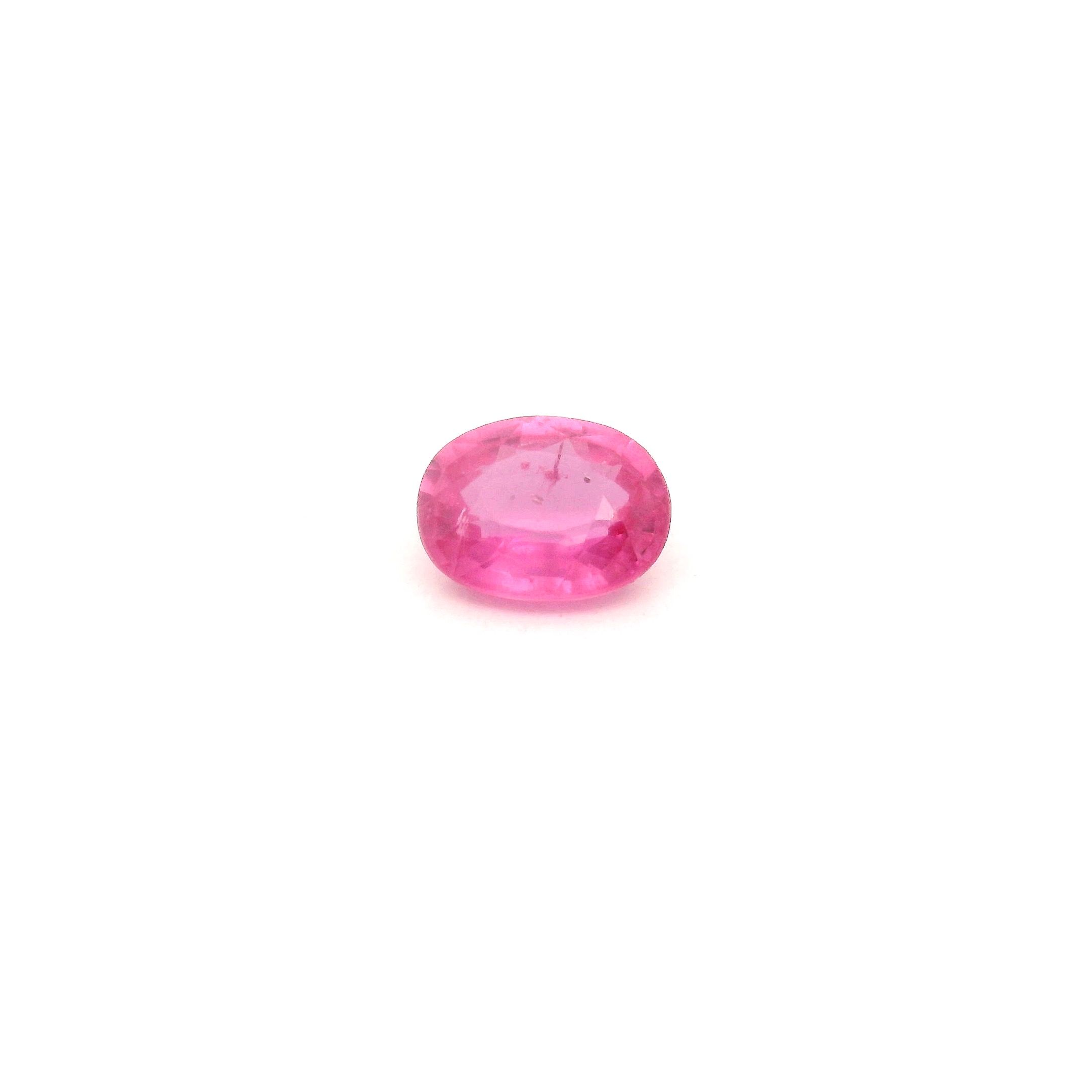 0.65 ct Oval Red Natural Ruby