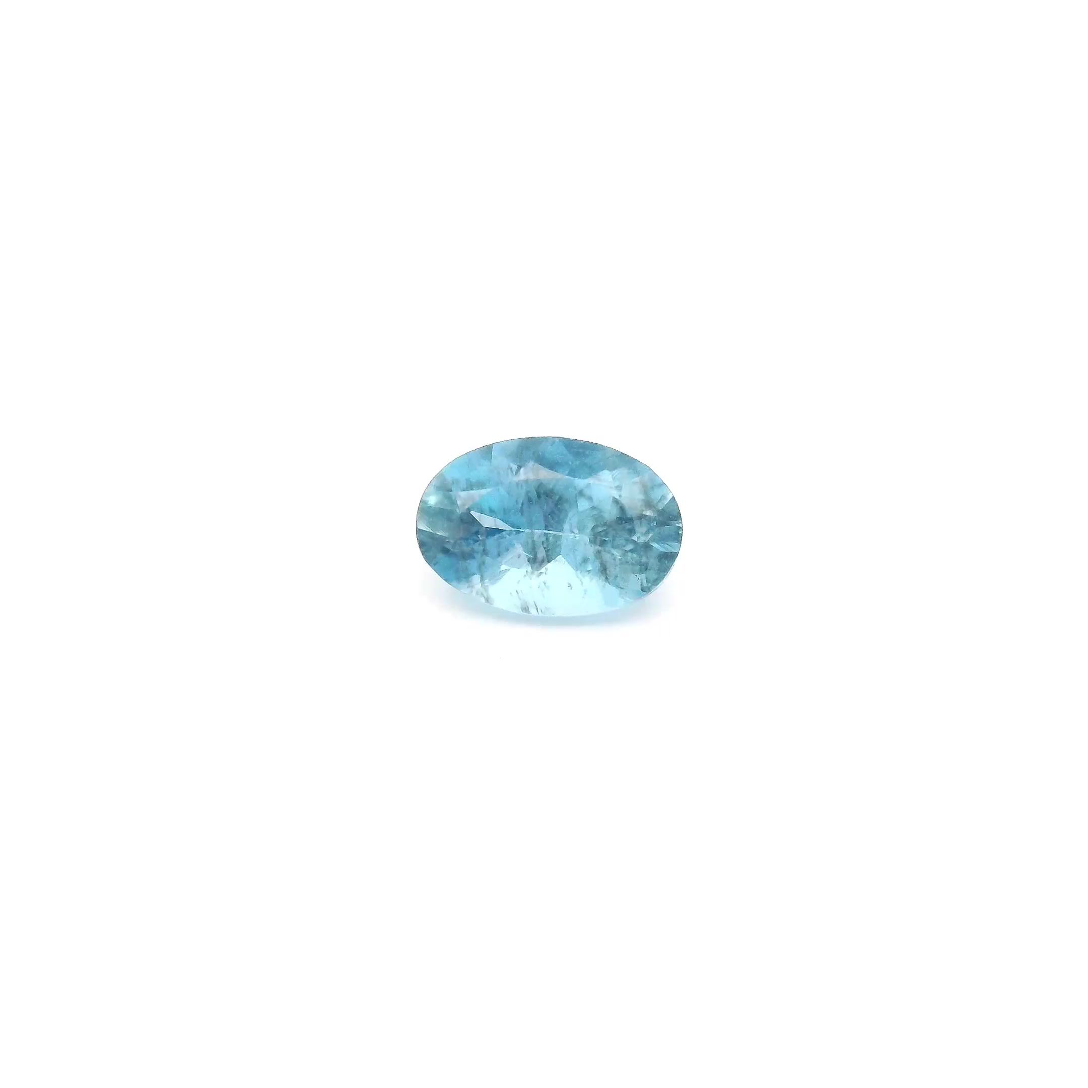 0.48 ct Oval Blue Natural Aquamarine