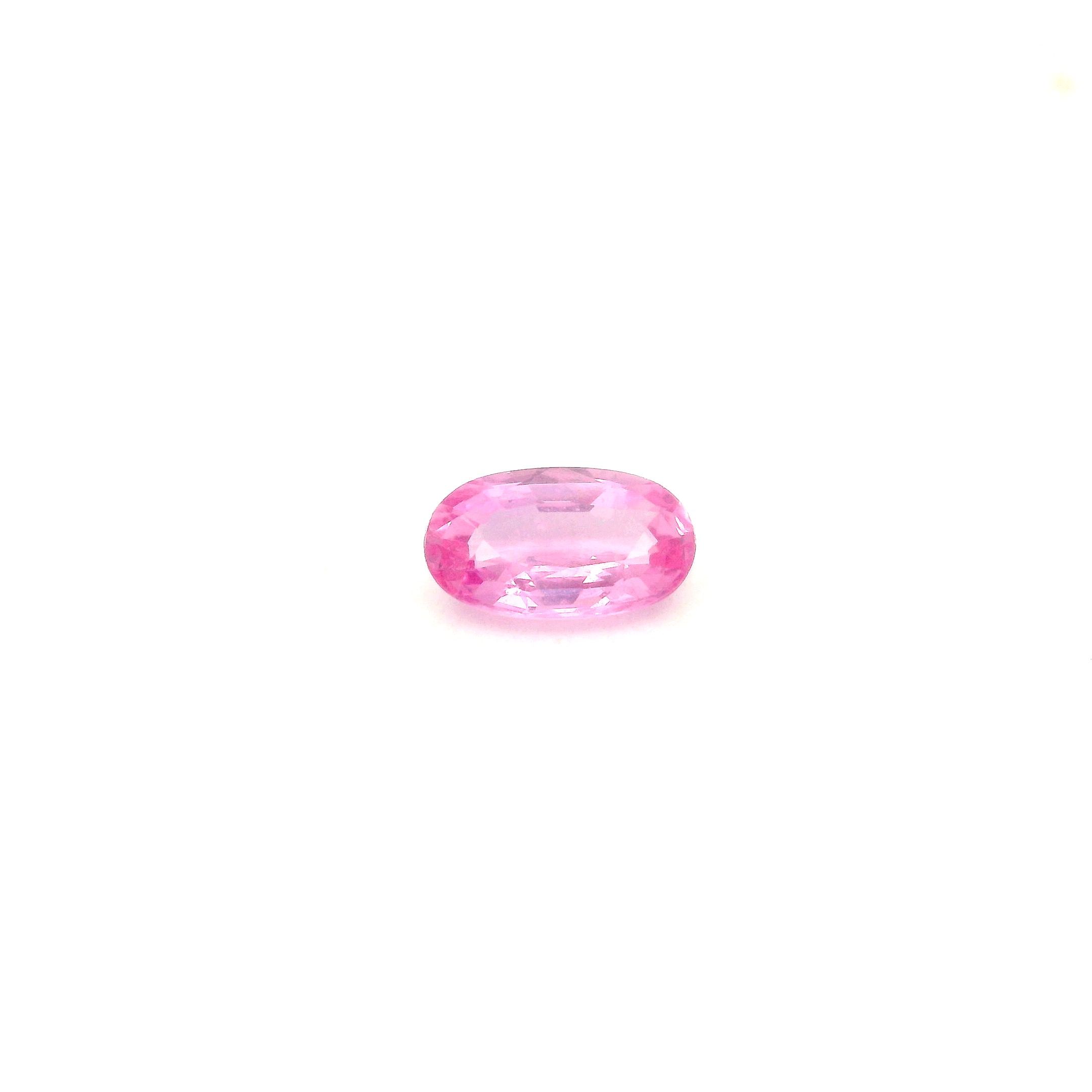 0.74 ct Oval Pink Natural Sapphire