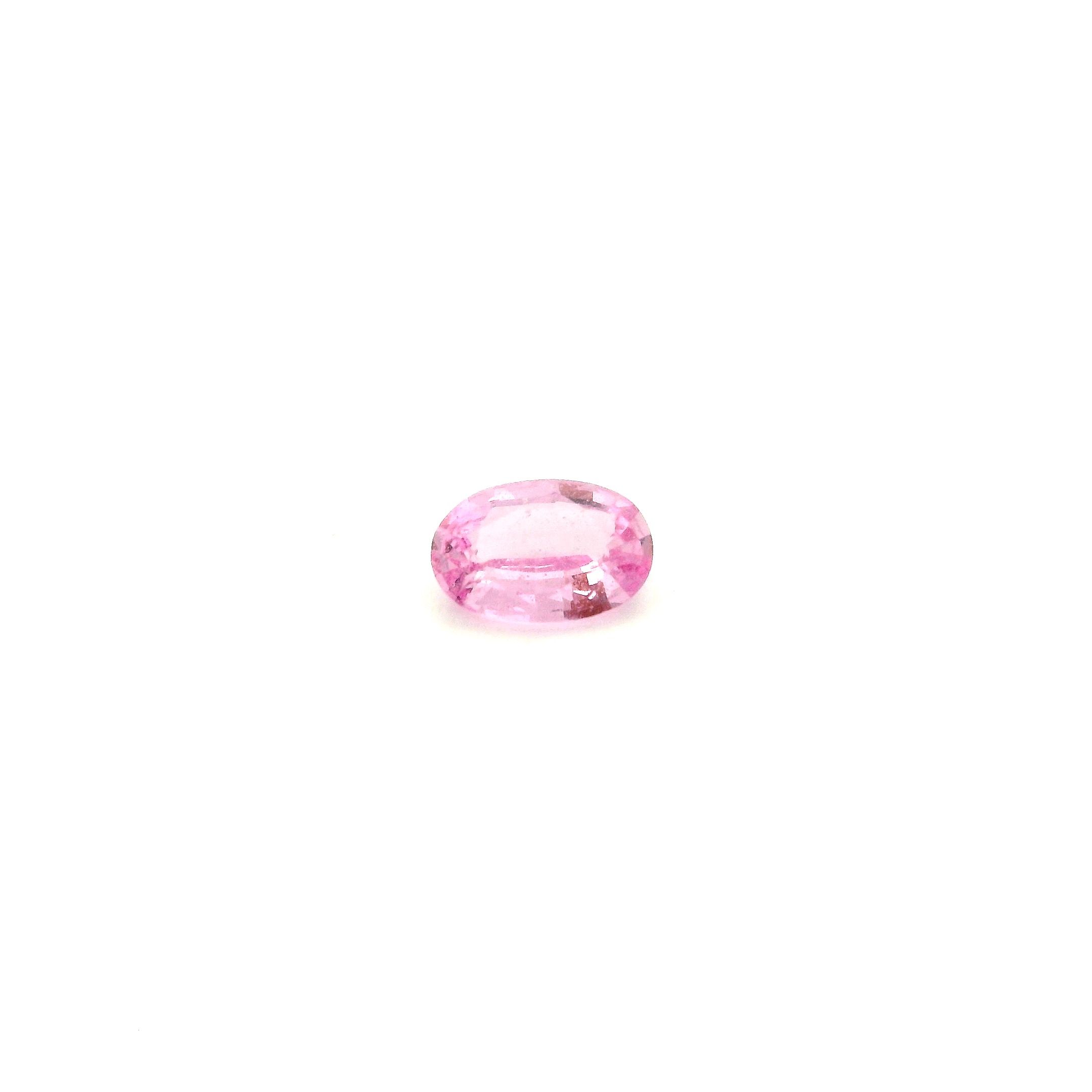 0.47 ct Oval Pink Natural Sapphire