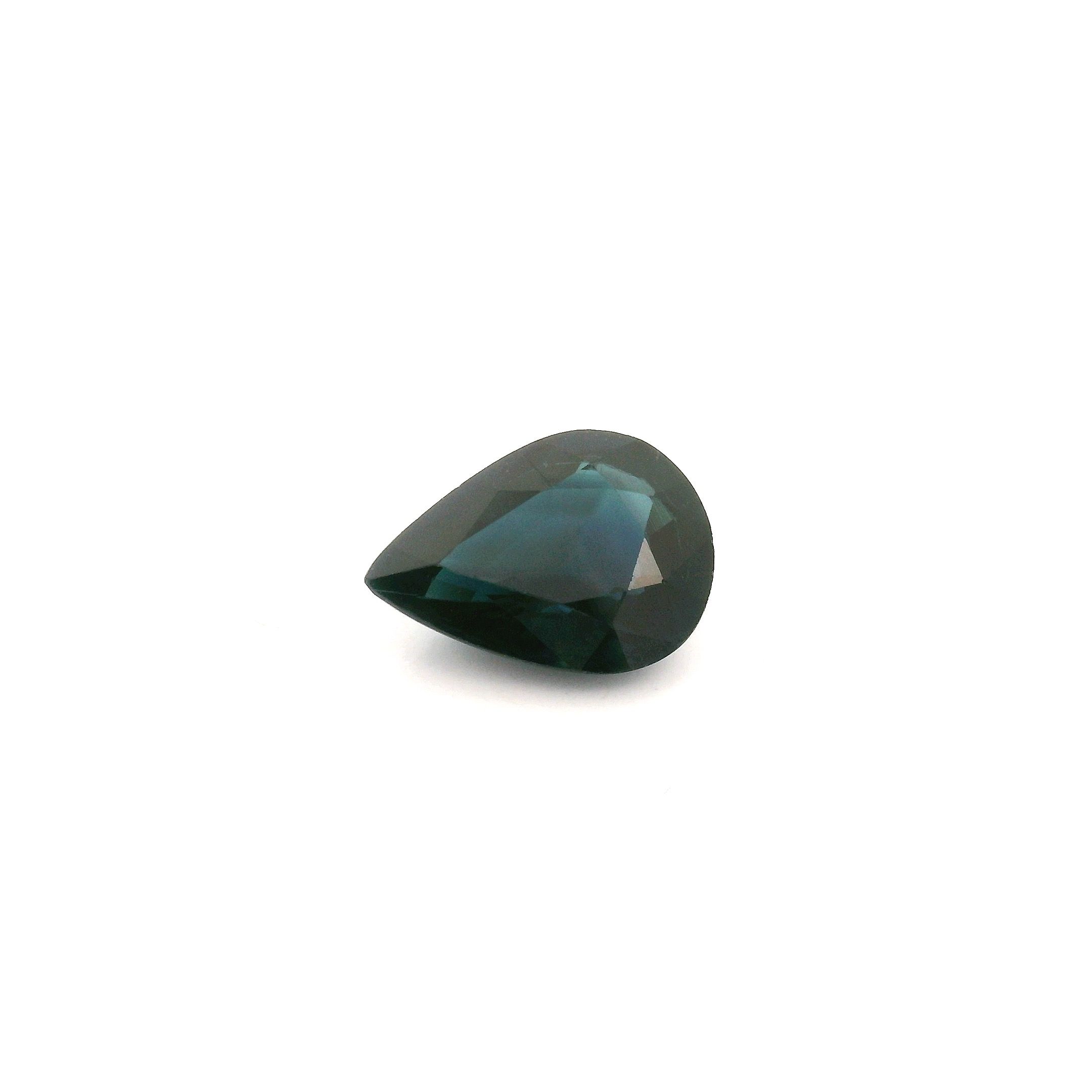 1.87 ct Pear Blue Natural Sapphire