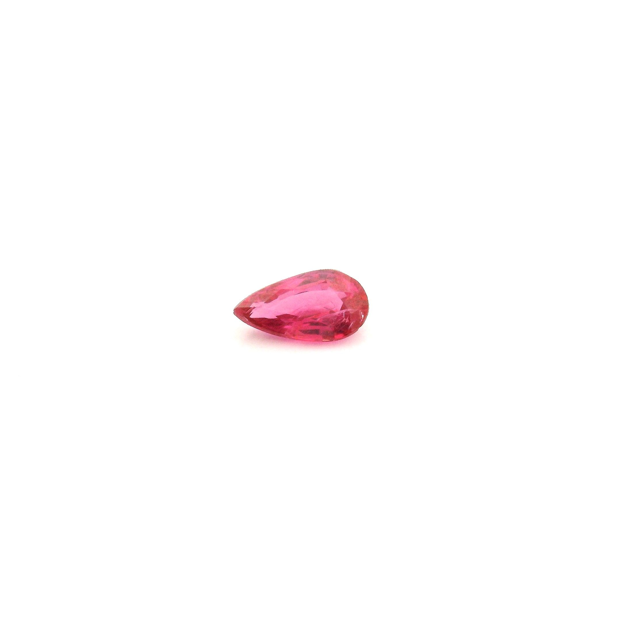 0.36 ct Pear Red Natural Ruby