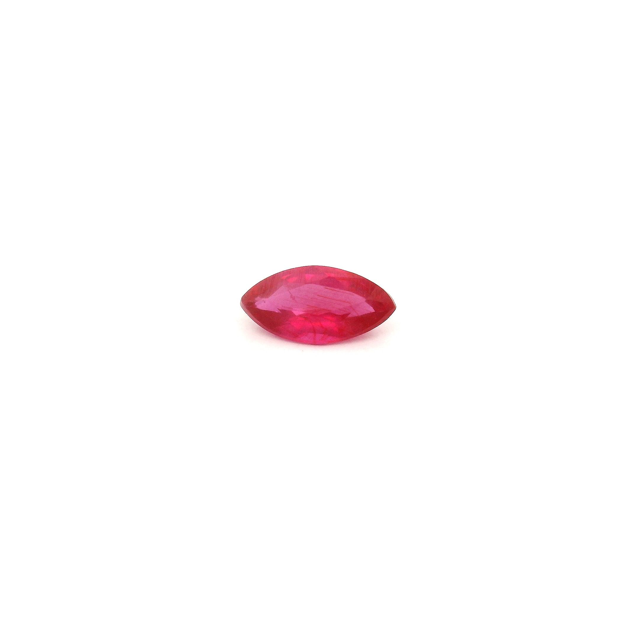 0.32 ct Marquise Red Natural Ruby