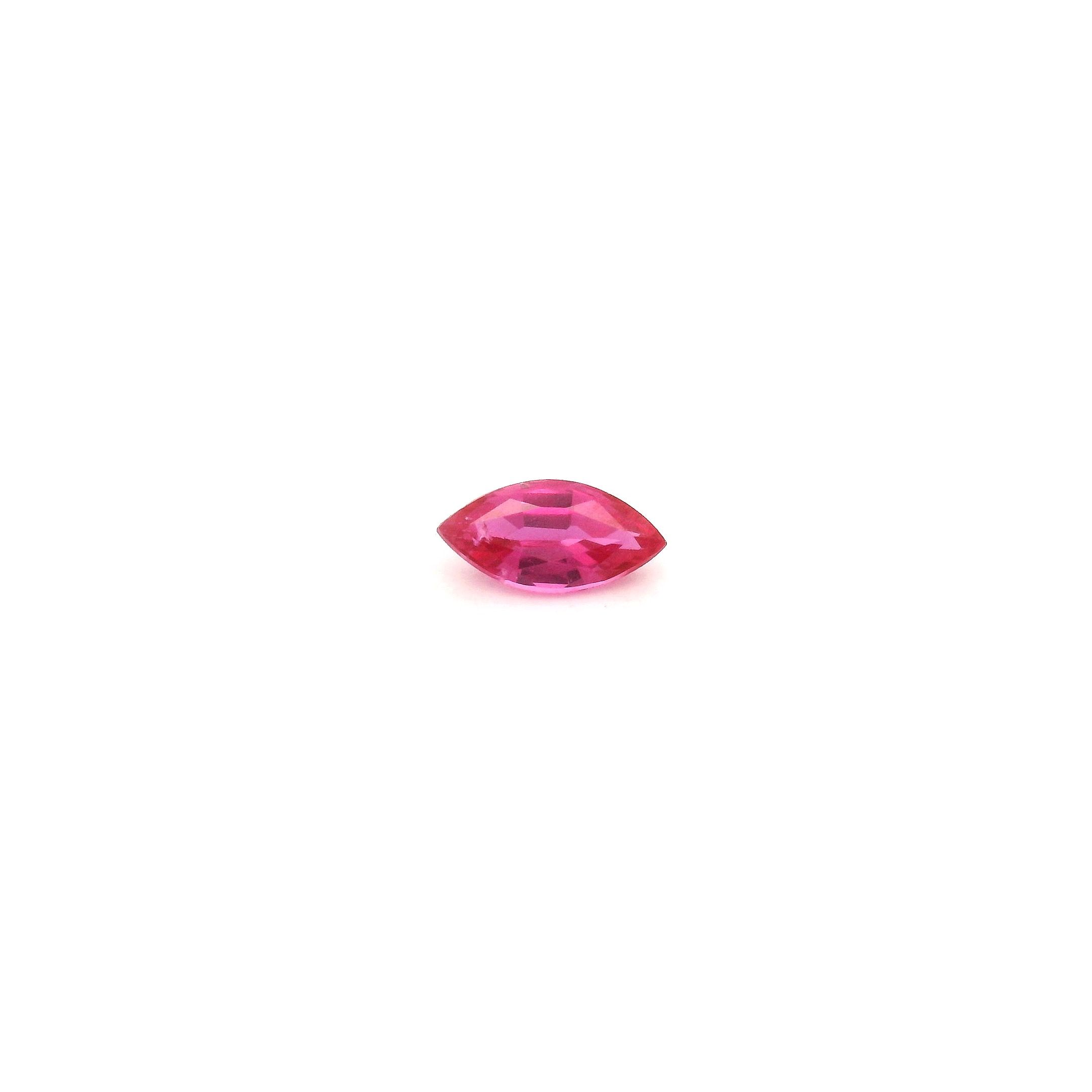 0.23 ct Marquise Red Natural Ruby