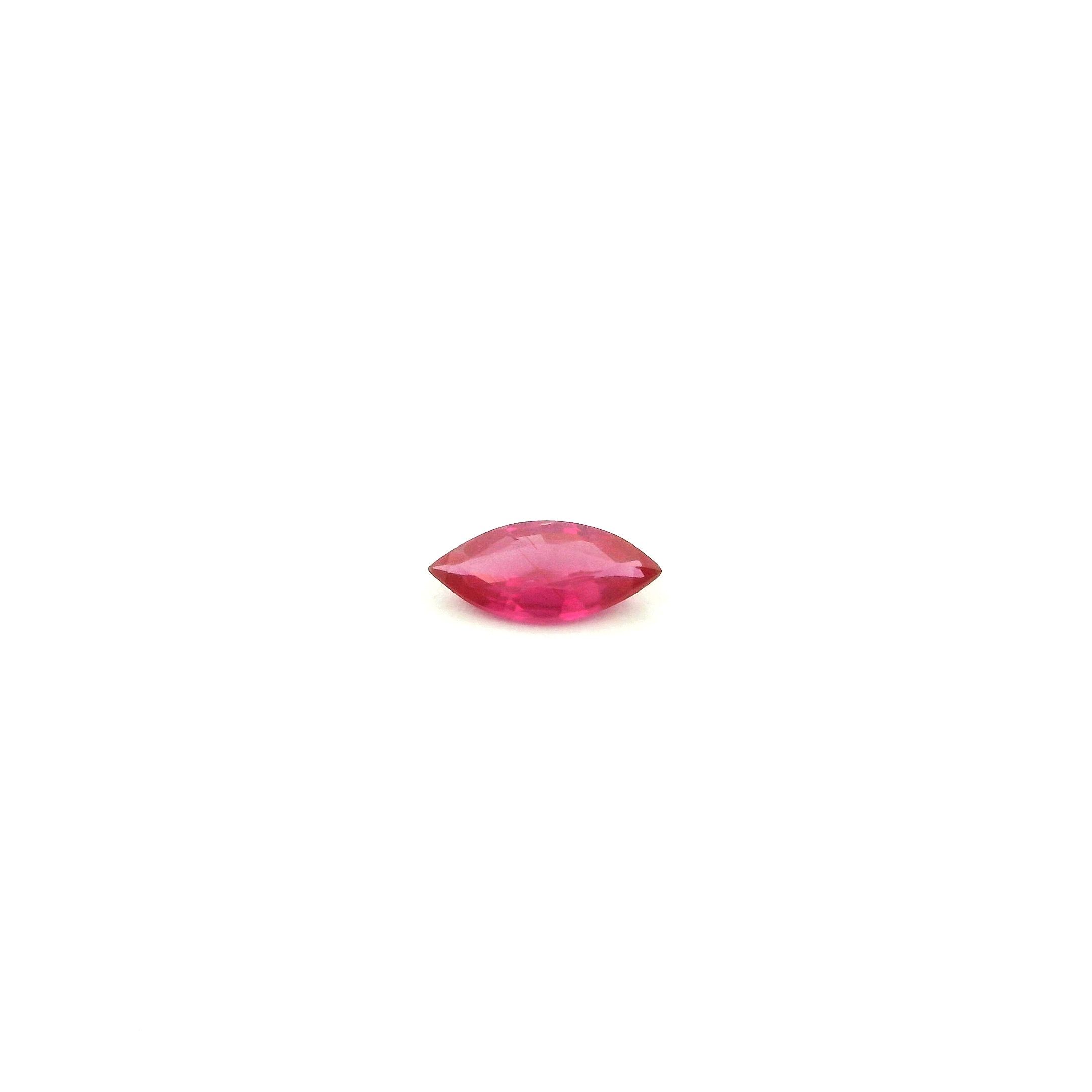 0.21 ct Marquise Red Natural Ruby