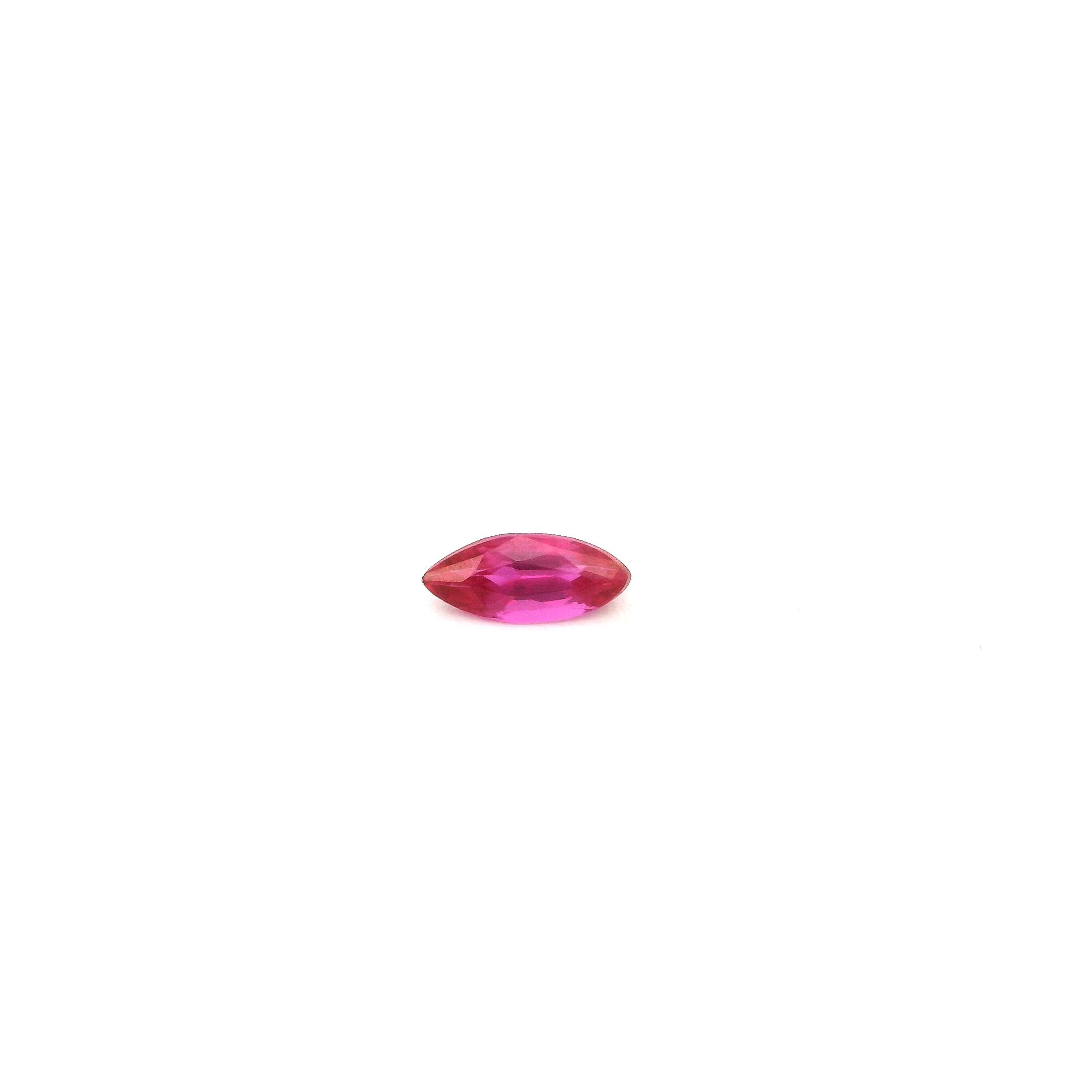 0.19 ct Marquise Red Natural Ruby