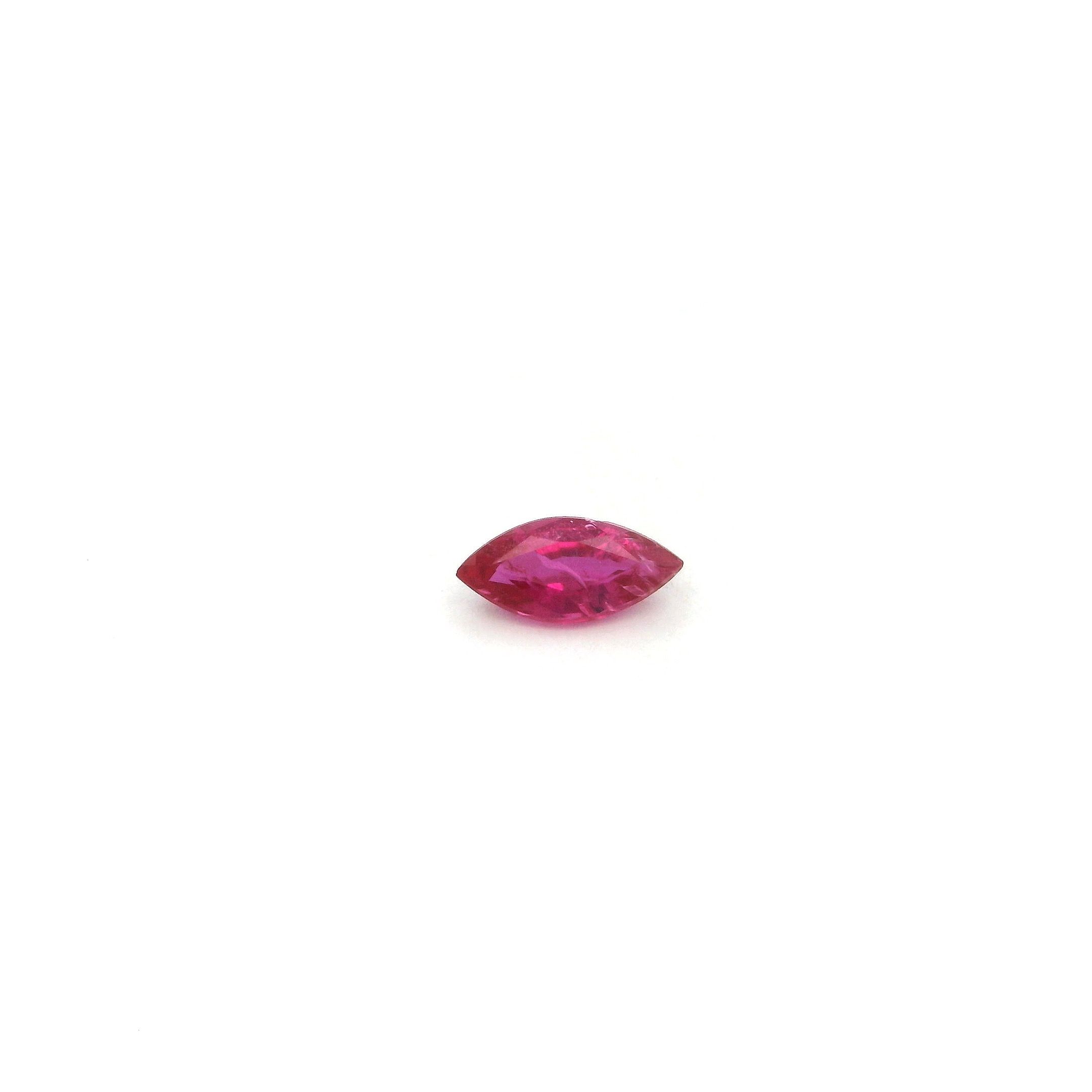 0.28 ct Marquise Red Natural Ruby