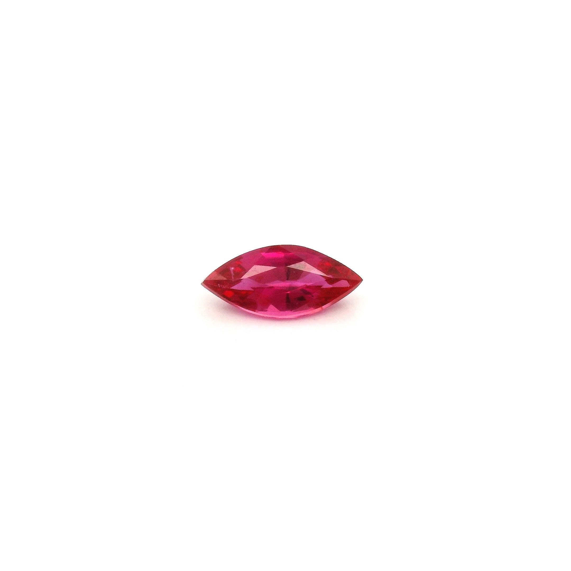 0.39 ct Marquise Red Natural Ruby