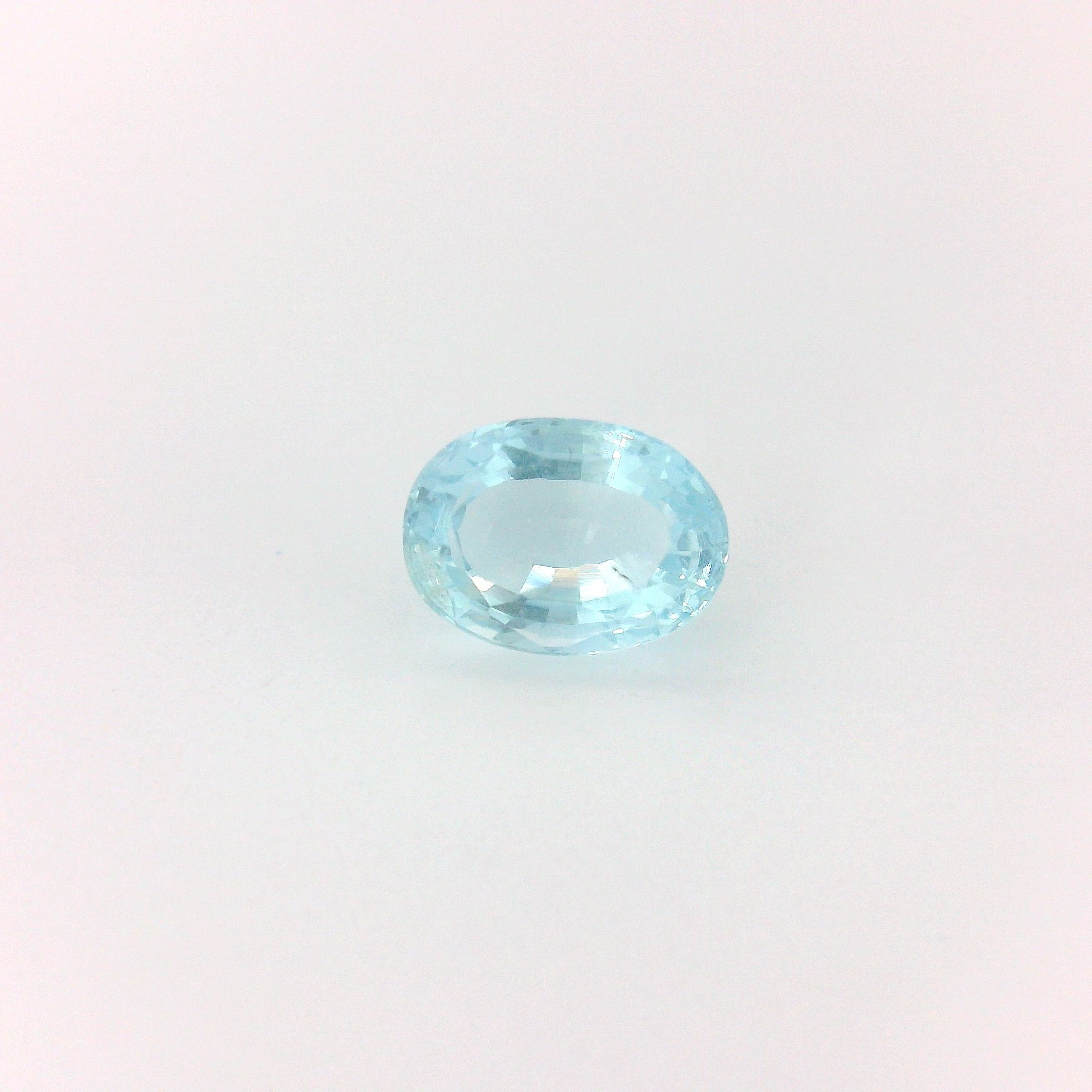 1.04 ct Oval Blue Natural Aquamarine