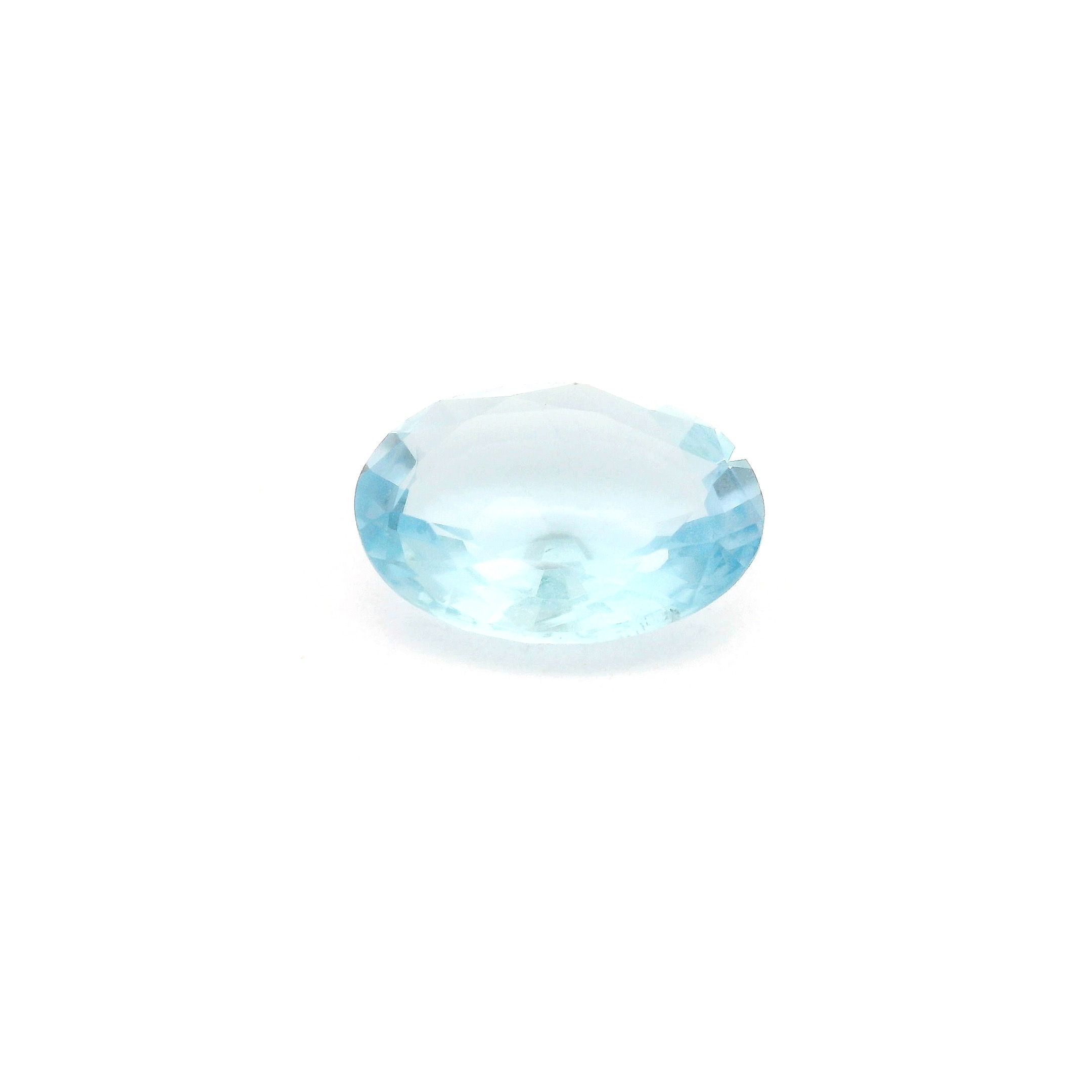 1.38 ct Oval Blue Natural Aquamarine