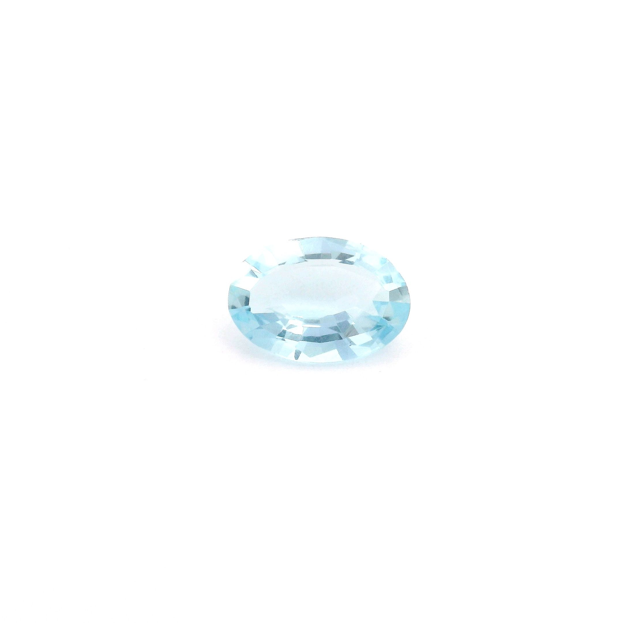 0.63 ct Oval Blue Natural Aquamarine