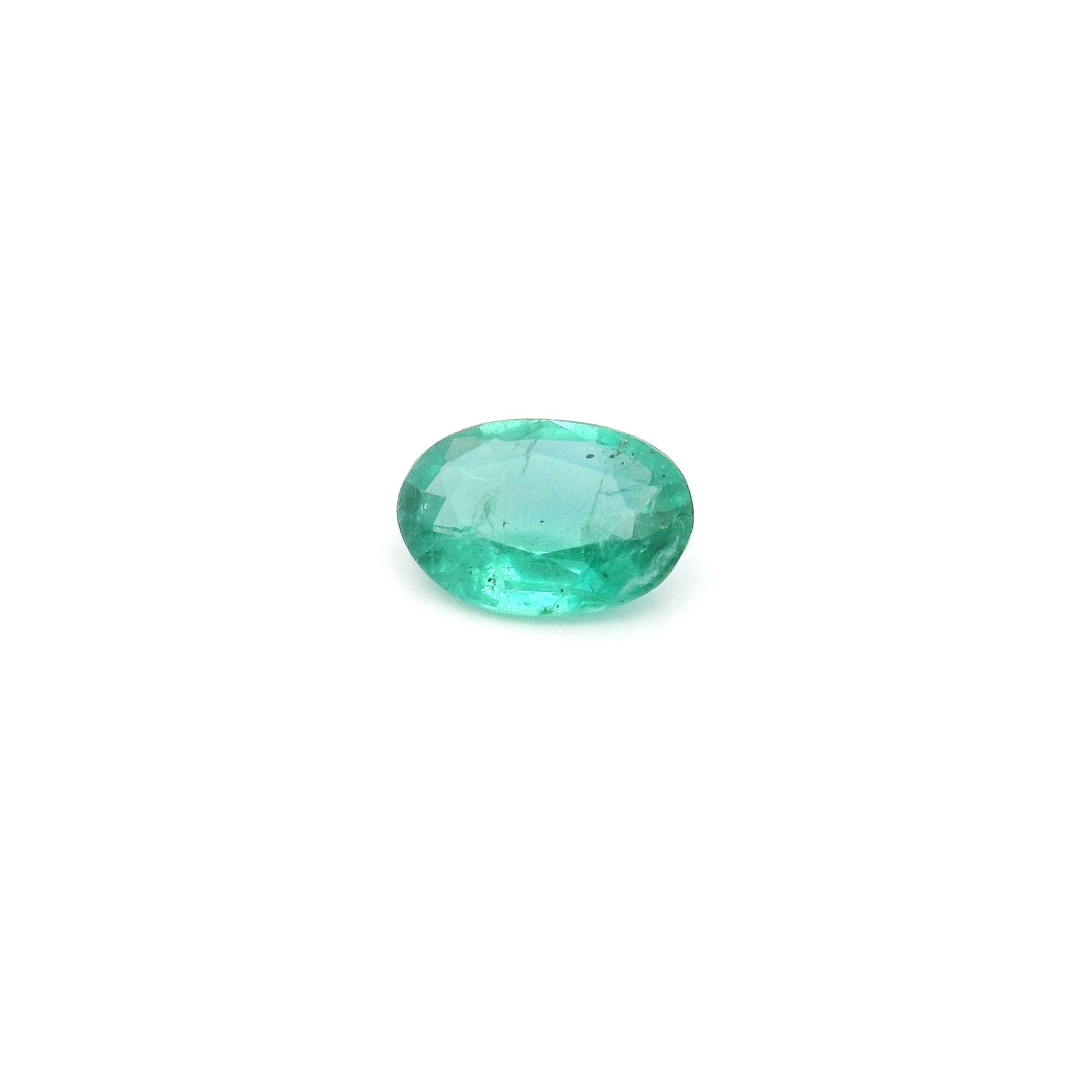 0.51 ct Oval Green Natural Emerald
