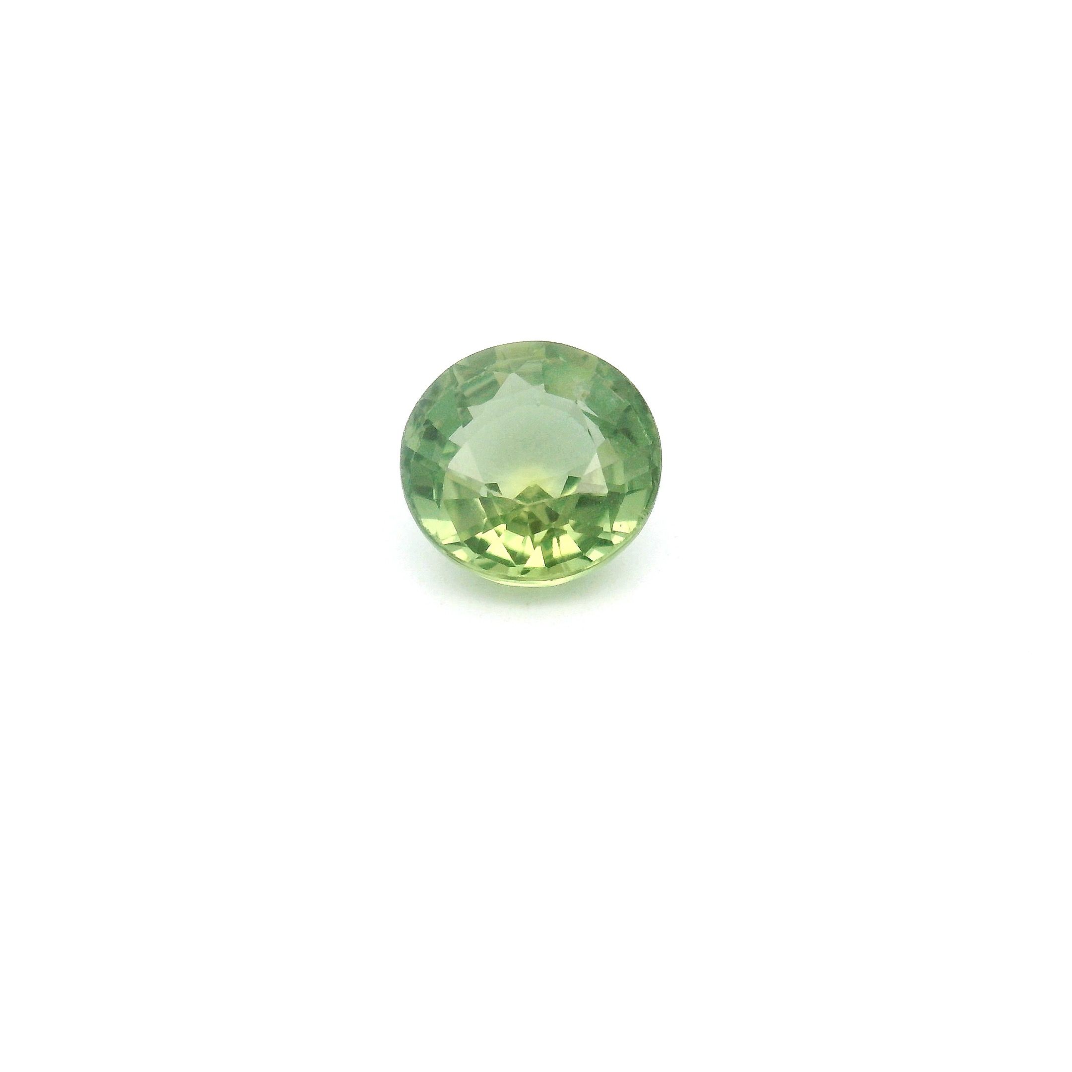 1.16 ct Round Green Natural Sapphire