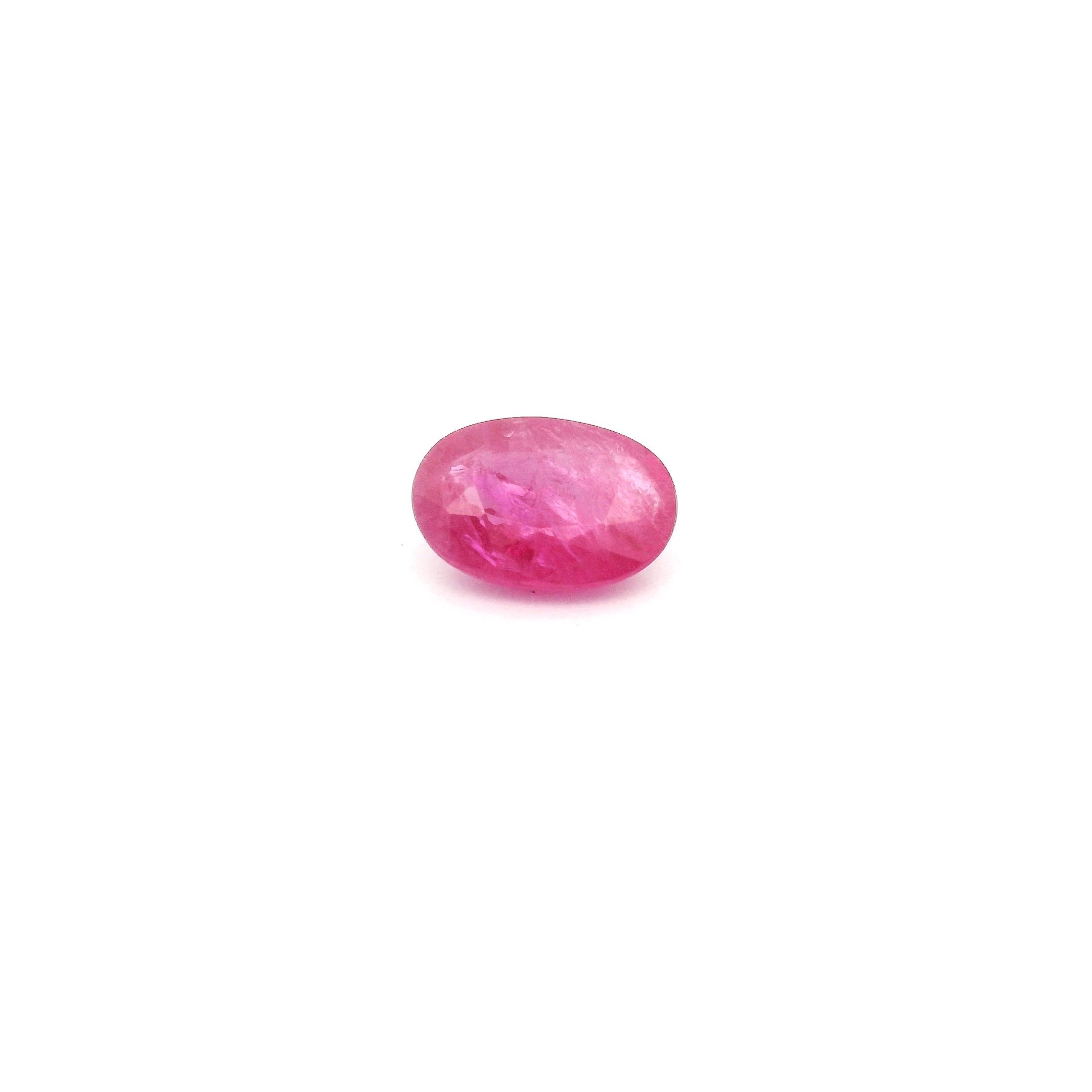 0.63 ct Oval Red Natural Ruby