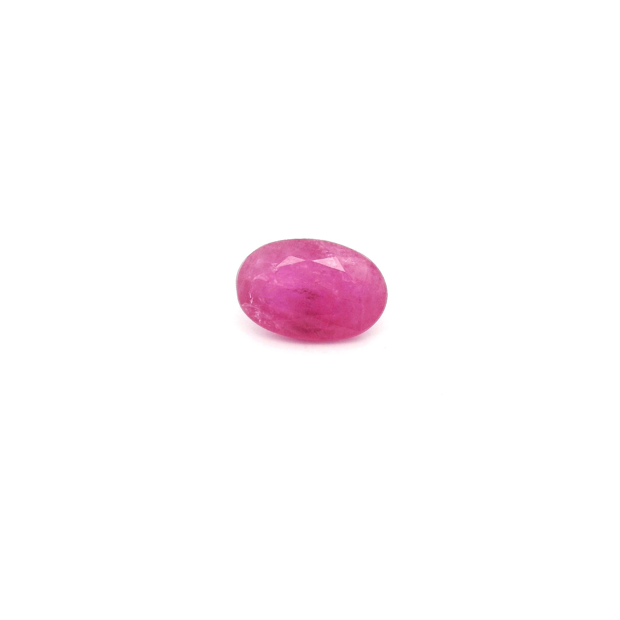 0.52 ct Oval Red Natural Ruby