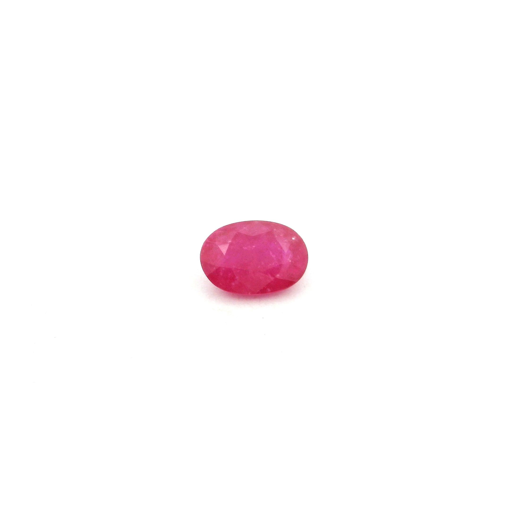 0.63 ct Oval Red Natural Ruby