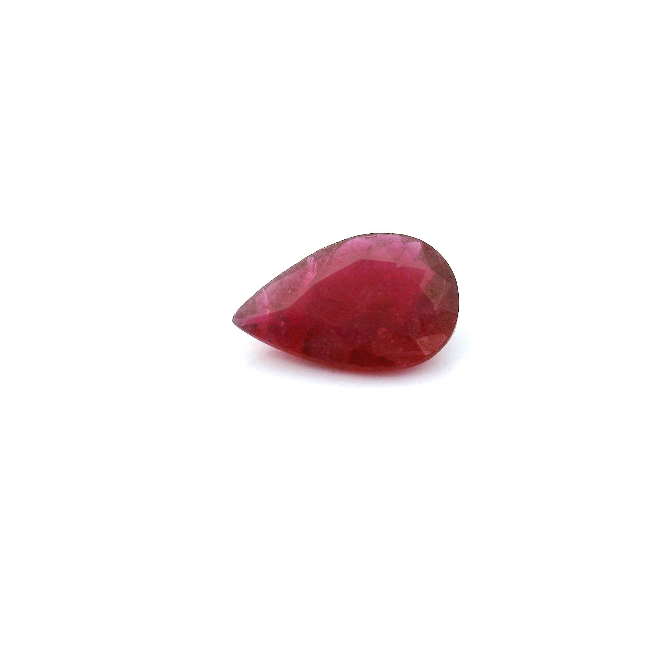 1.05 ct Pear Red Natural Ruby