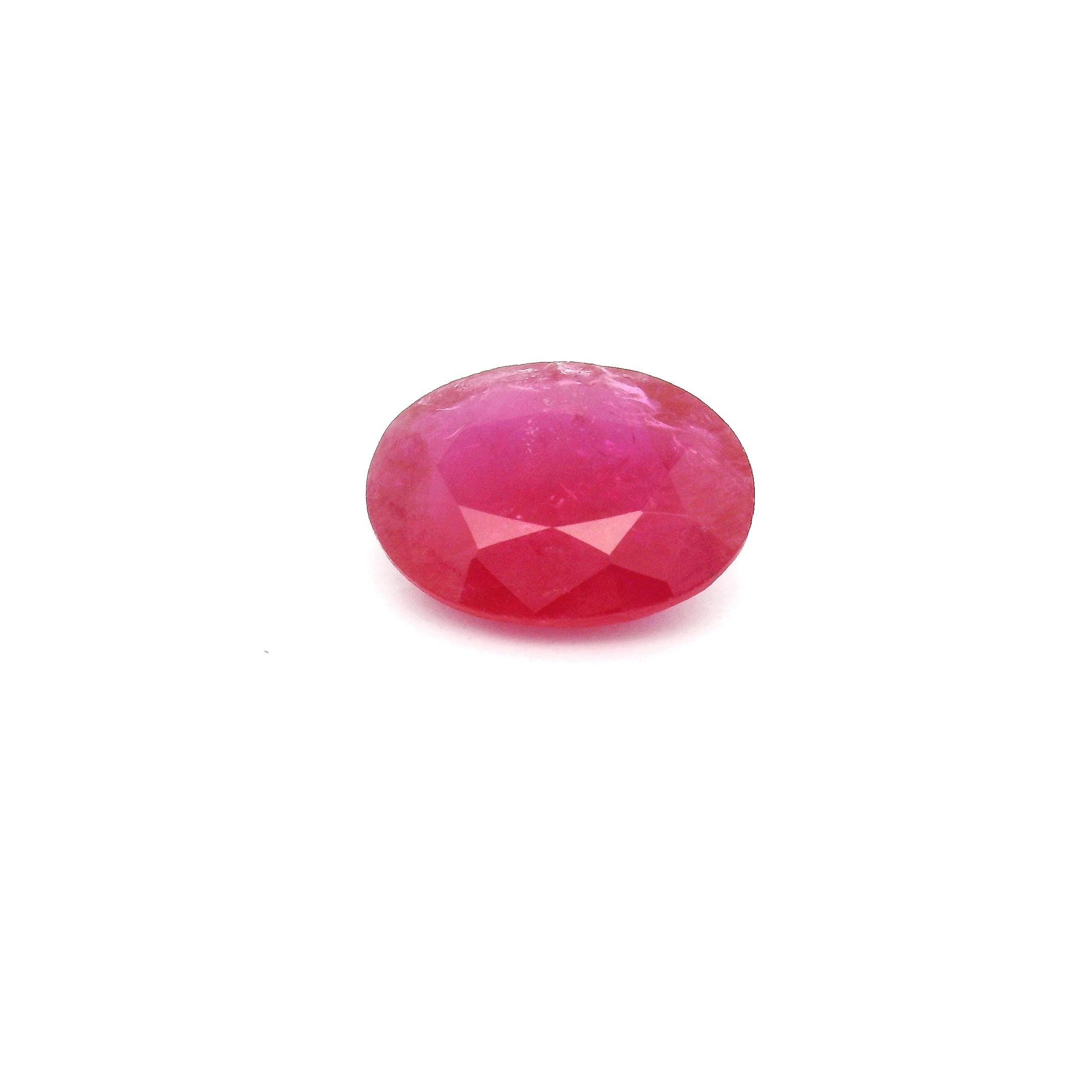 1.72 ct Oval Red Natural Ruby
