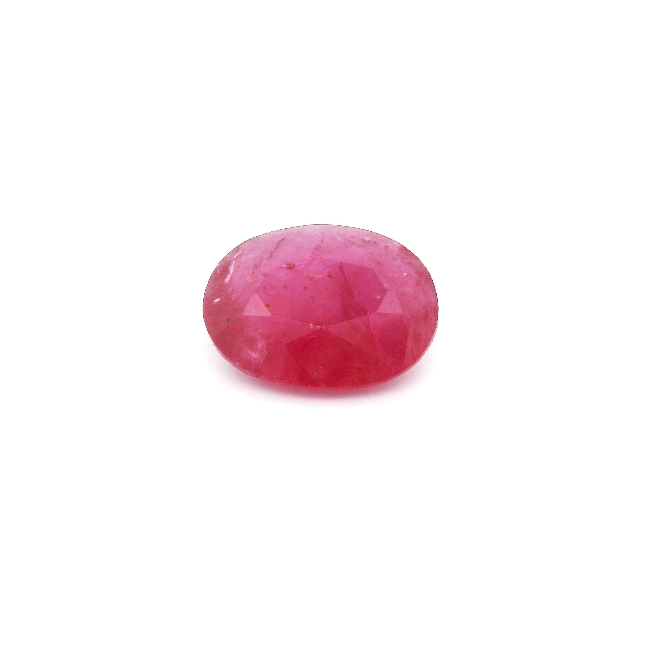 1.78 ct Oval Red Natural Ruby