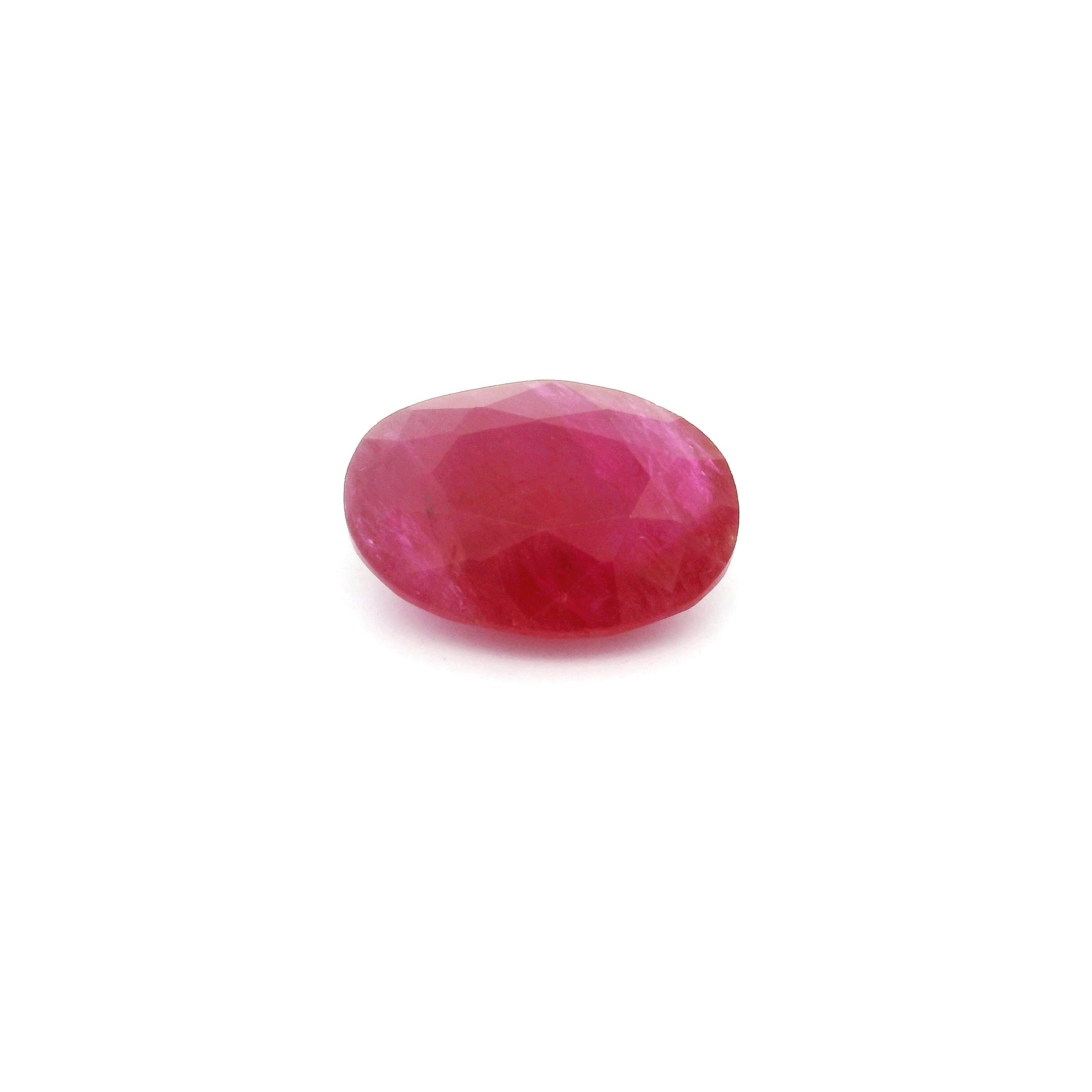 2.17 ct Oval Red Natural Ruby