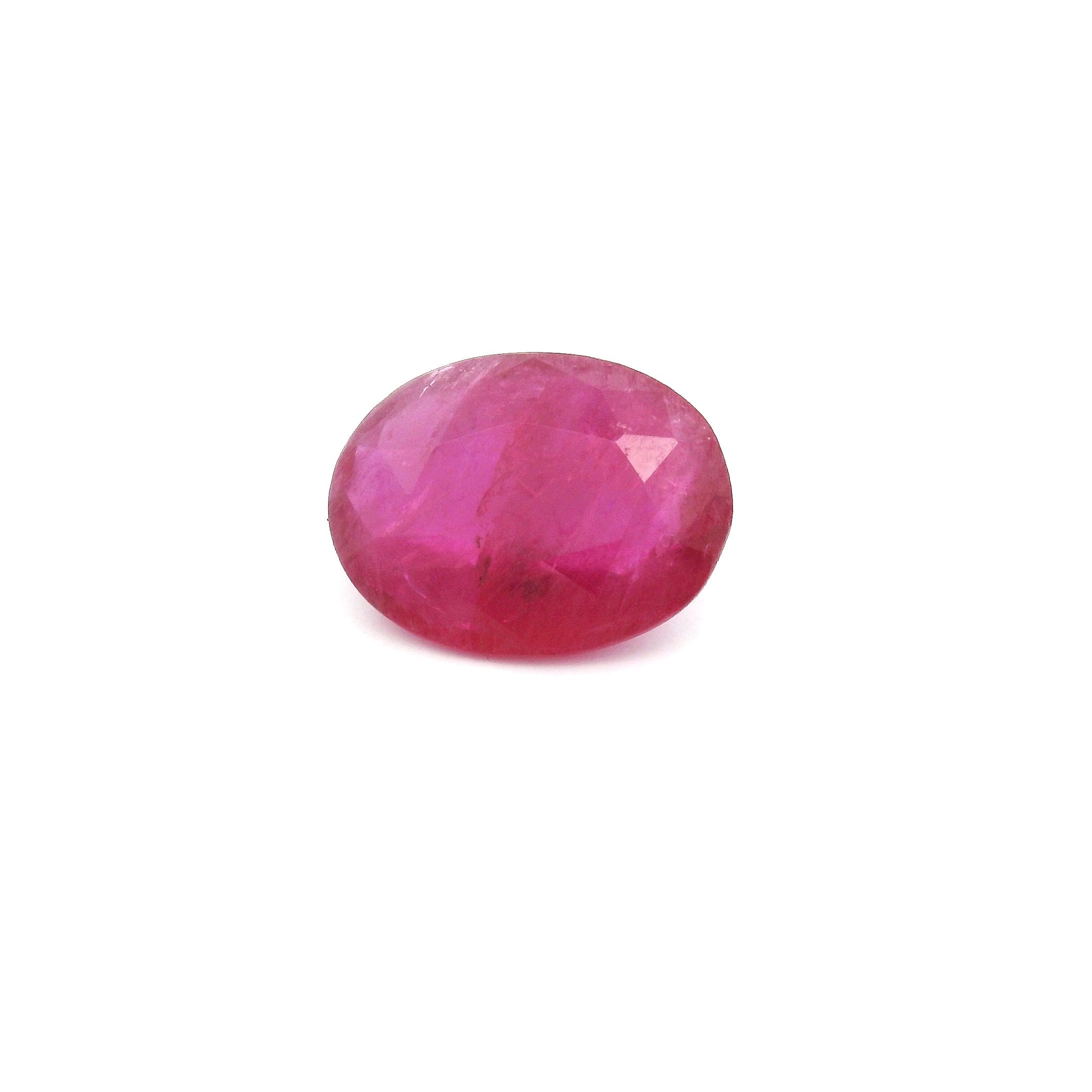 1.88 ct Oval Red Natural Ruby