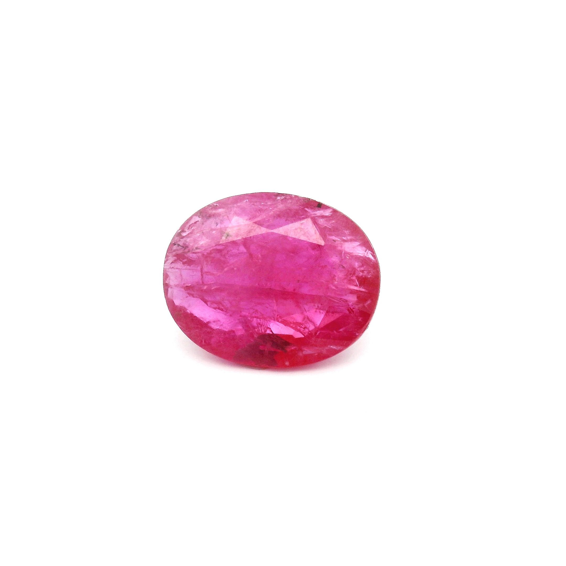 2.83 ct Oval Red Natural Ruby