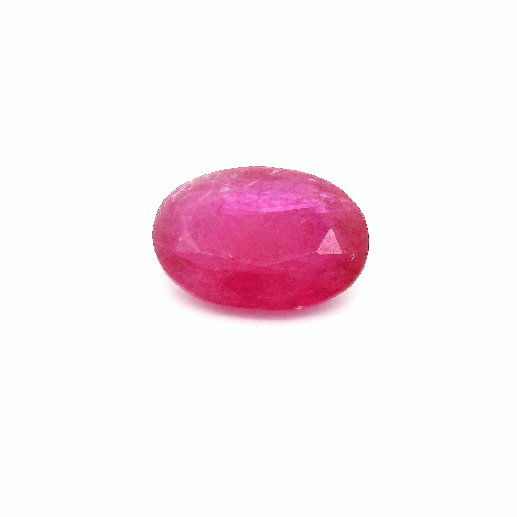 2.73 ct Oval Red Natural Ruby