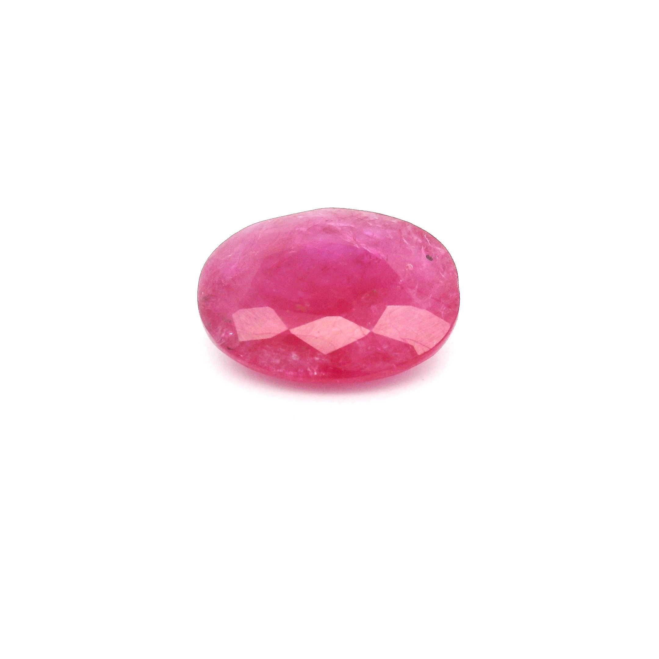 2.48 ct Oval Red Natural Ruby